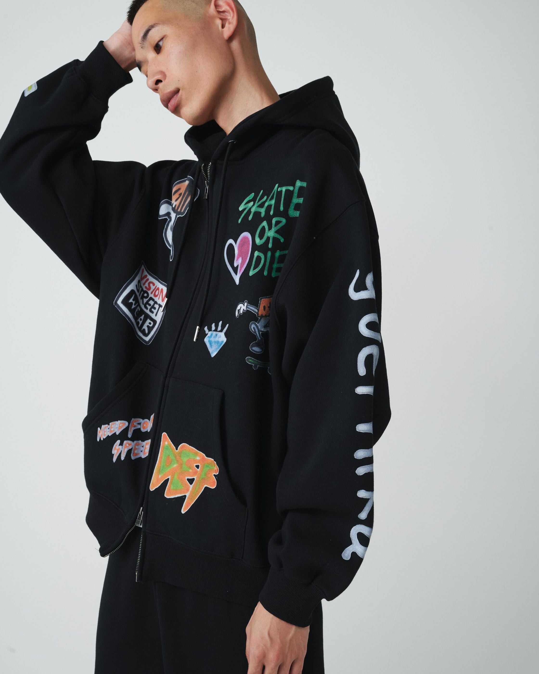 【guernika】All-Print  Zip Hoodie