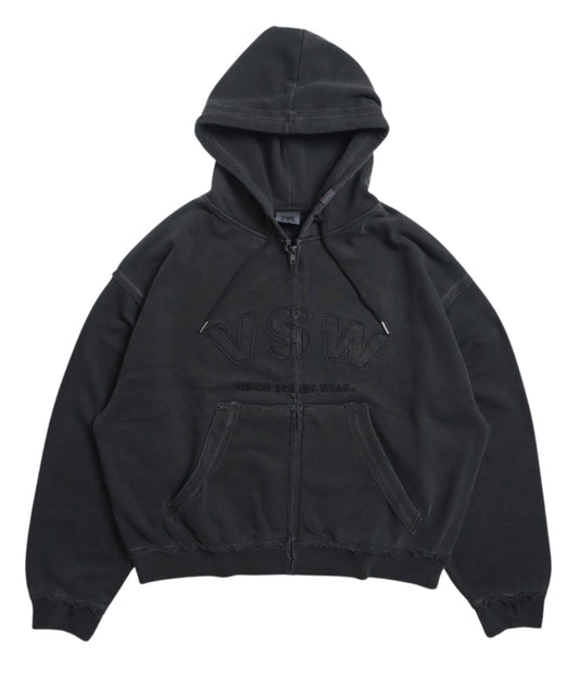 Pigment logo hoodie / ピグメントZIPパーカー