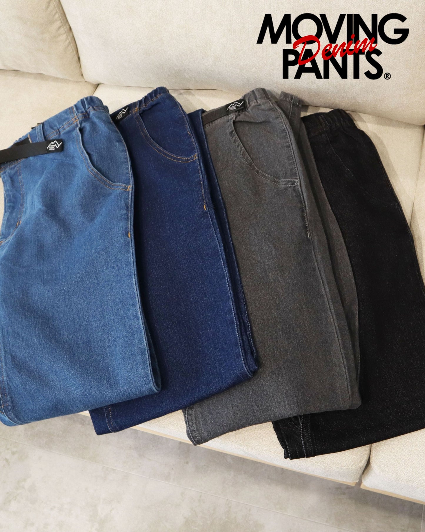 【MOVING PANTS®】ストレッチデニムパンツ【Mens】