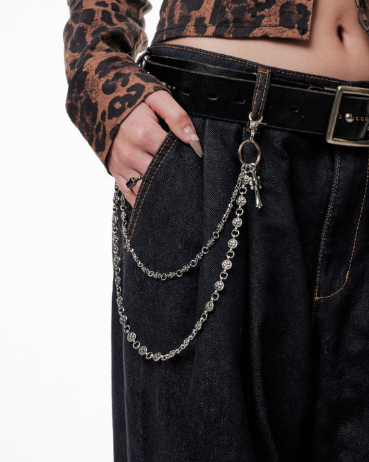 Cross W Chain belt / クロスチャームチェーンベルト