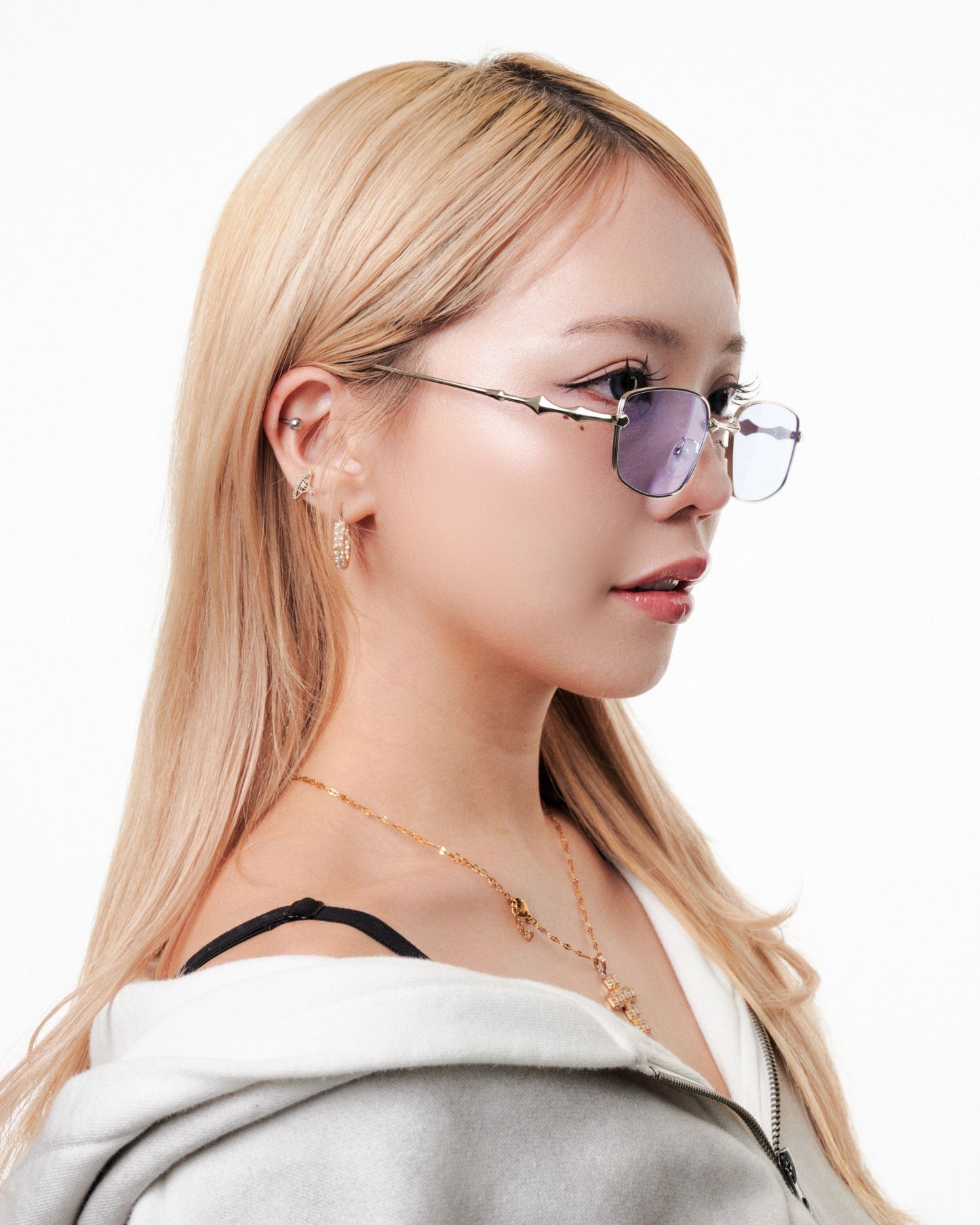 Silver flame glass / シルバーフレームメガネ