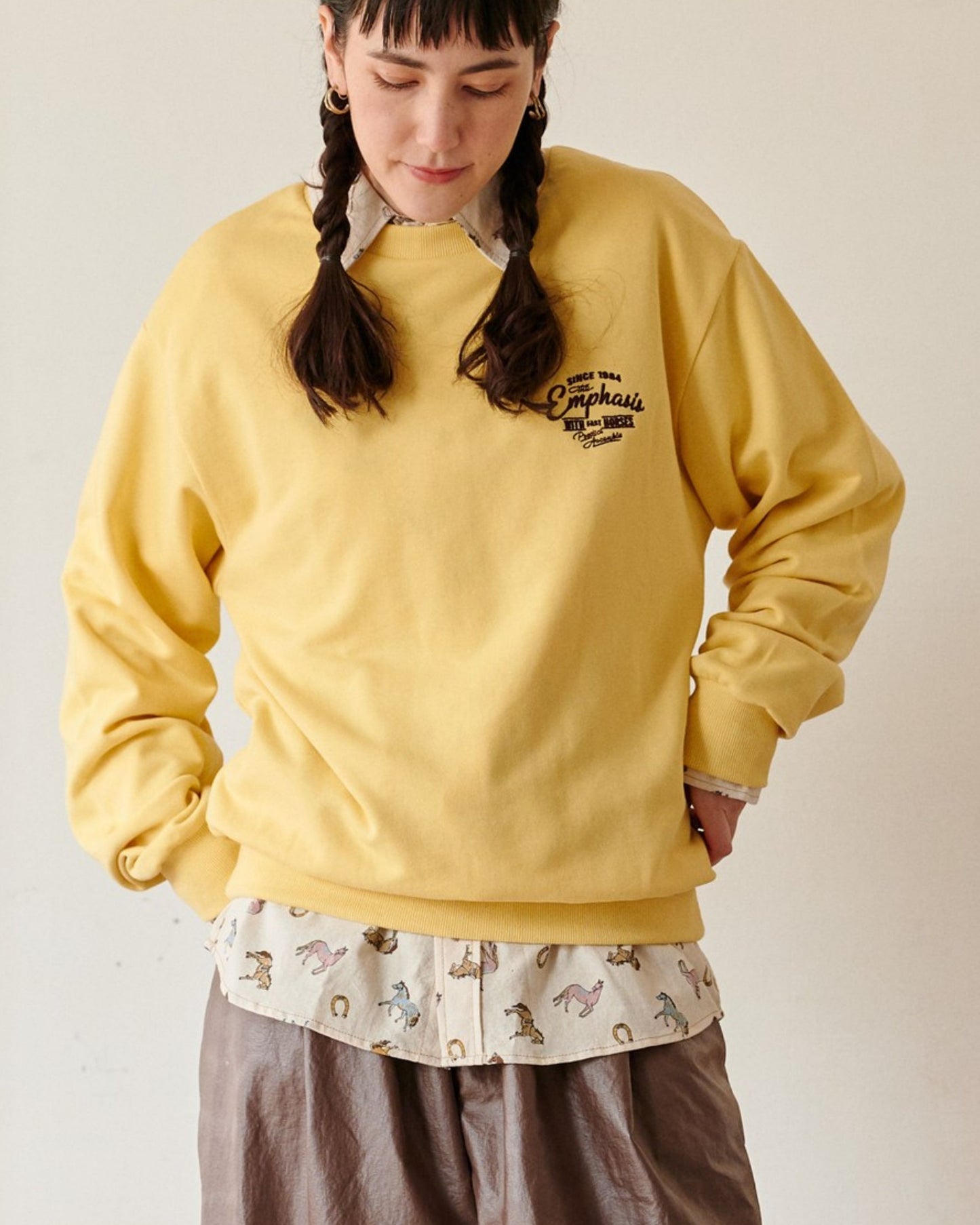 レトロ総柄シャツ