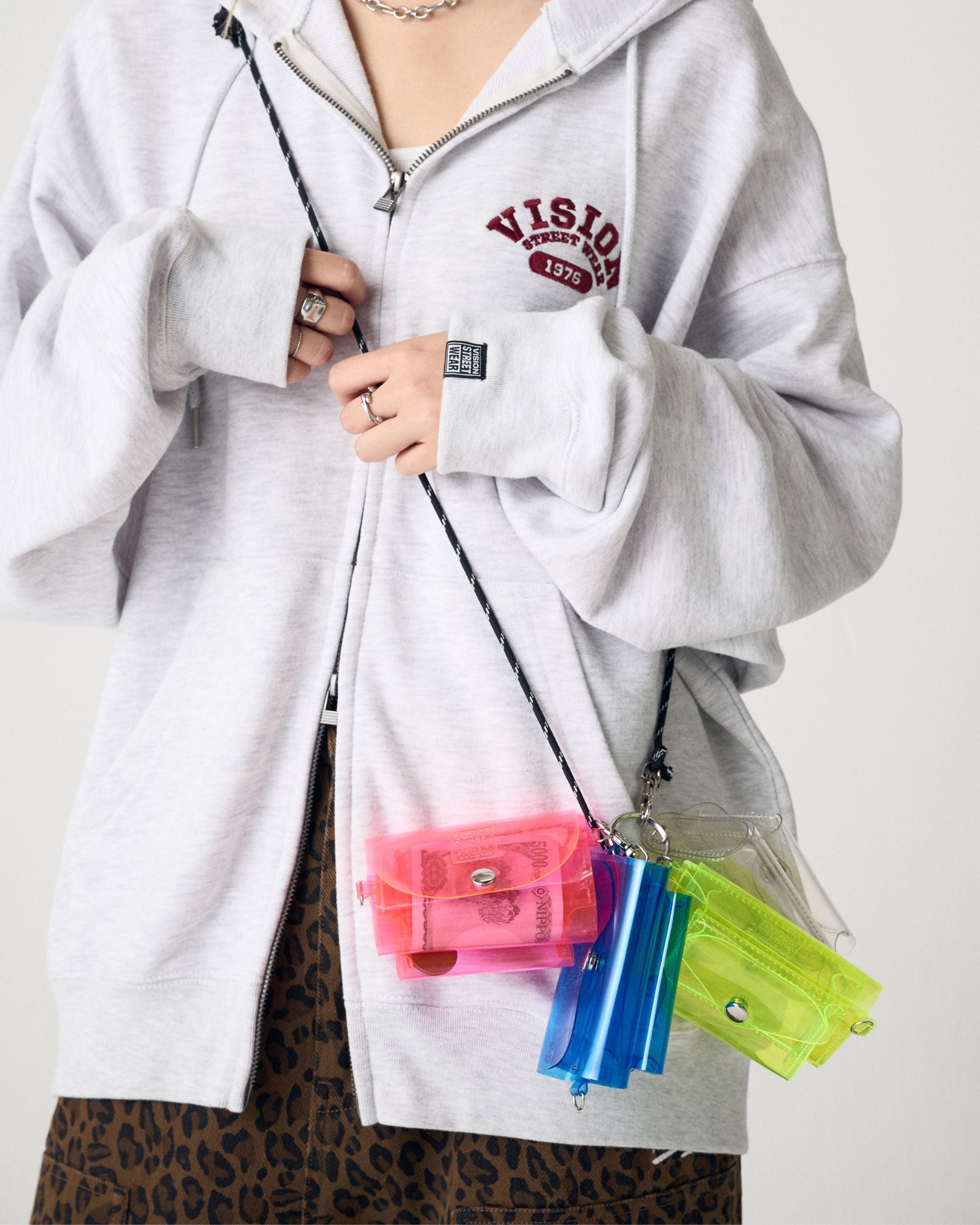 VISION STREET WEAR】Clear wallet / 5色展開 カラークリアウォレット