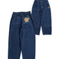 Double Knee Denim / ロゴ刺繍ダブルニー デニムパンツ