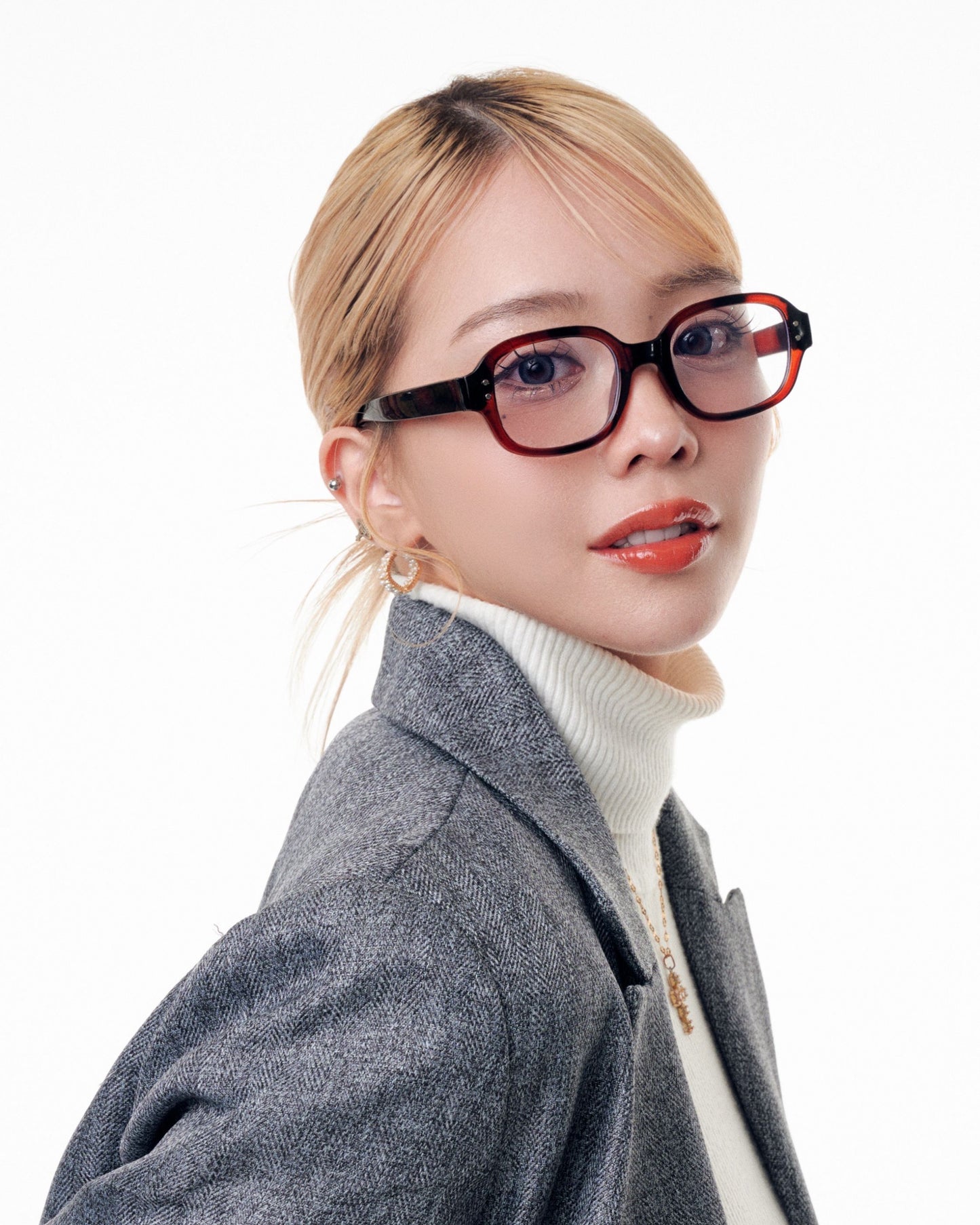 Round fashion glass / クリアメガネ