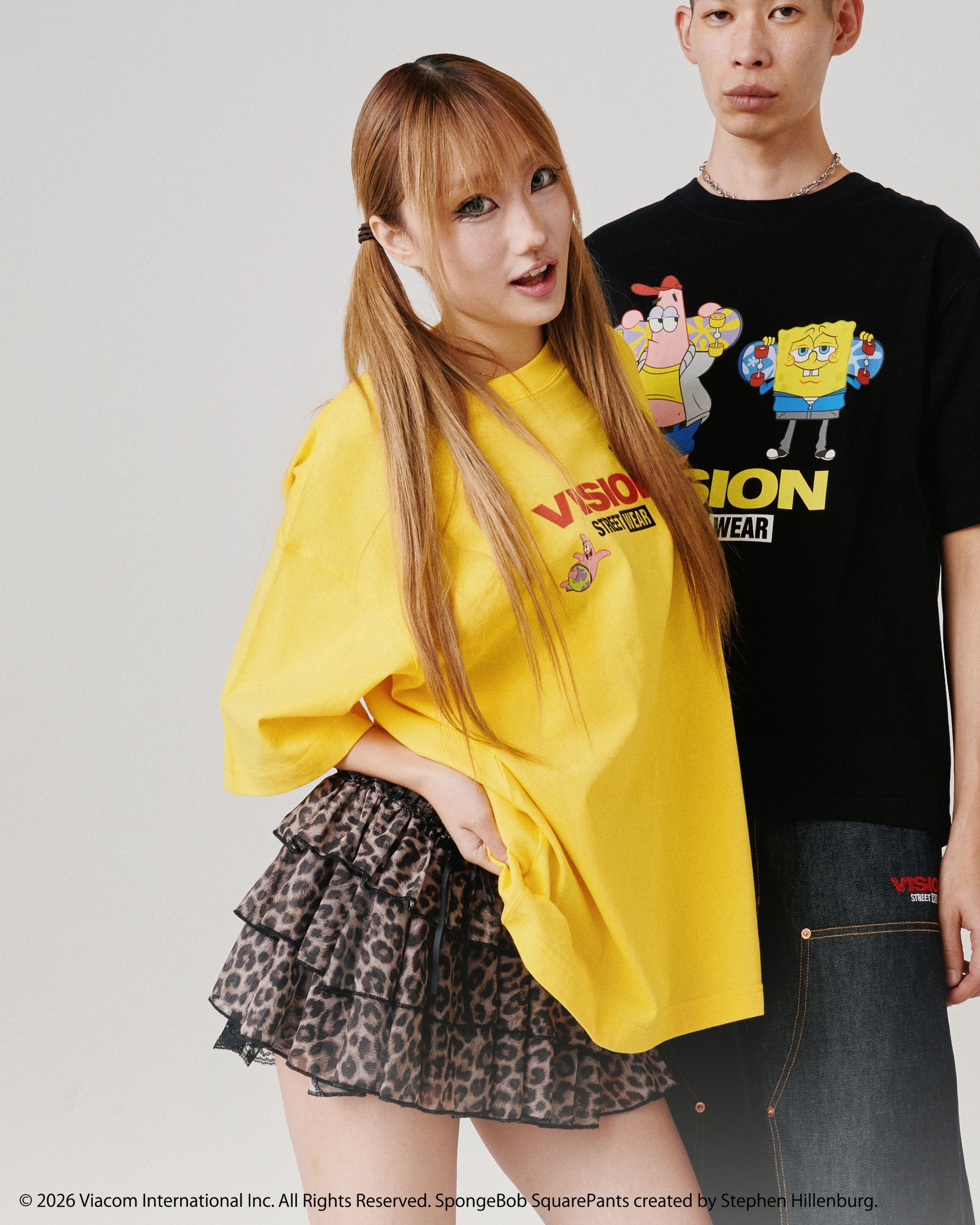 スポンジ・ボブコラボ】Multi Tee / マルチグラフィックTシャツ – Ha
