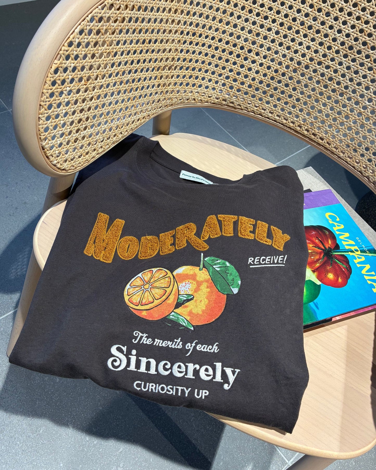 オレンジ柄サガラロゴロンT