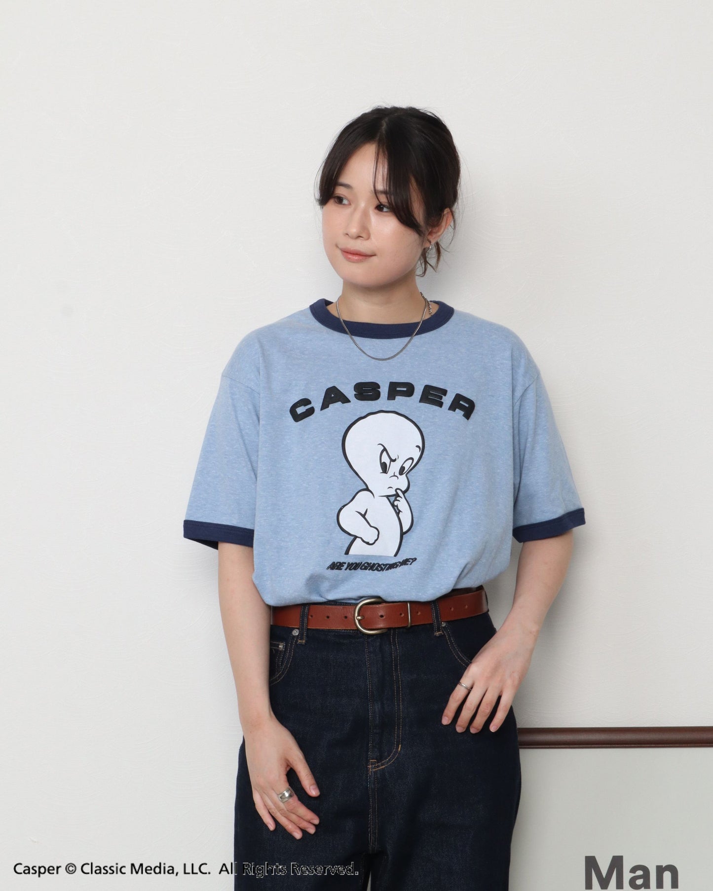 【キャスパー】リンガーTシャツ