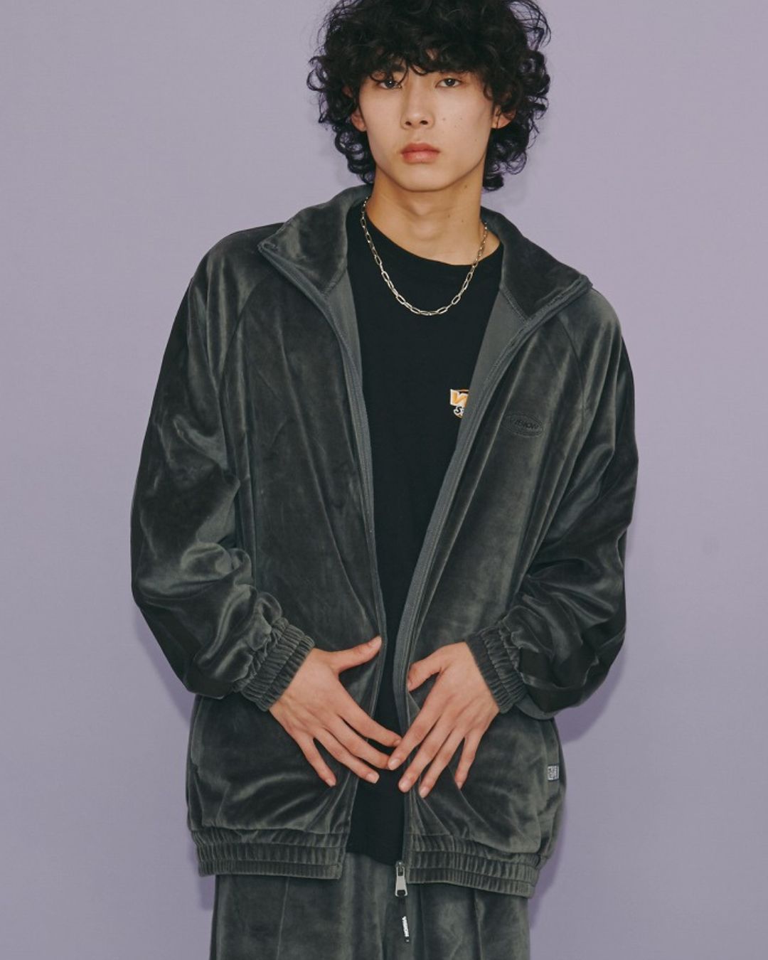 楽天市場】【中古】HERON PRESTON 18AW ベロア切替ZIP UPジャケット HMEA013F18677003 ブラック サイズ：S  【260125】（ヘロンプレストン） : ブランド古着のカインドオル