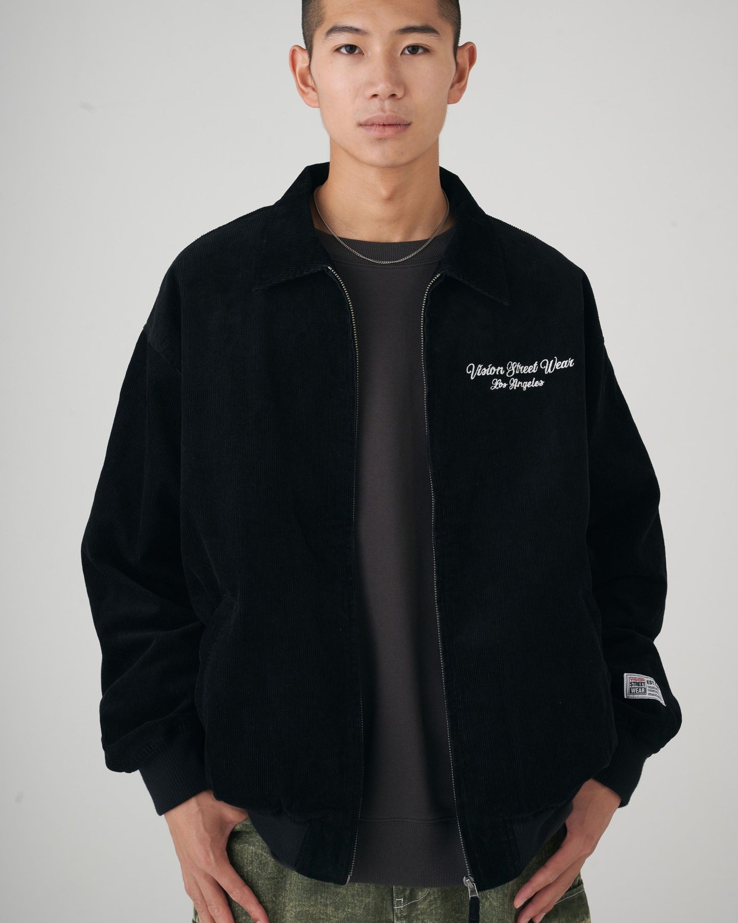 Embroidered Corduroy Jacket