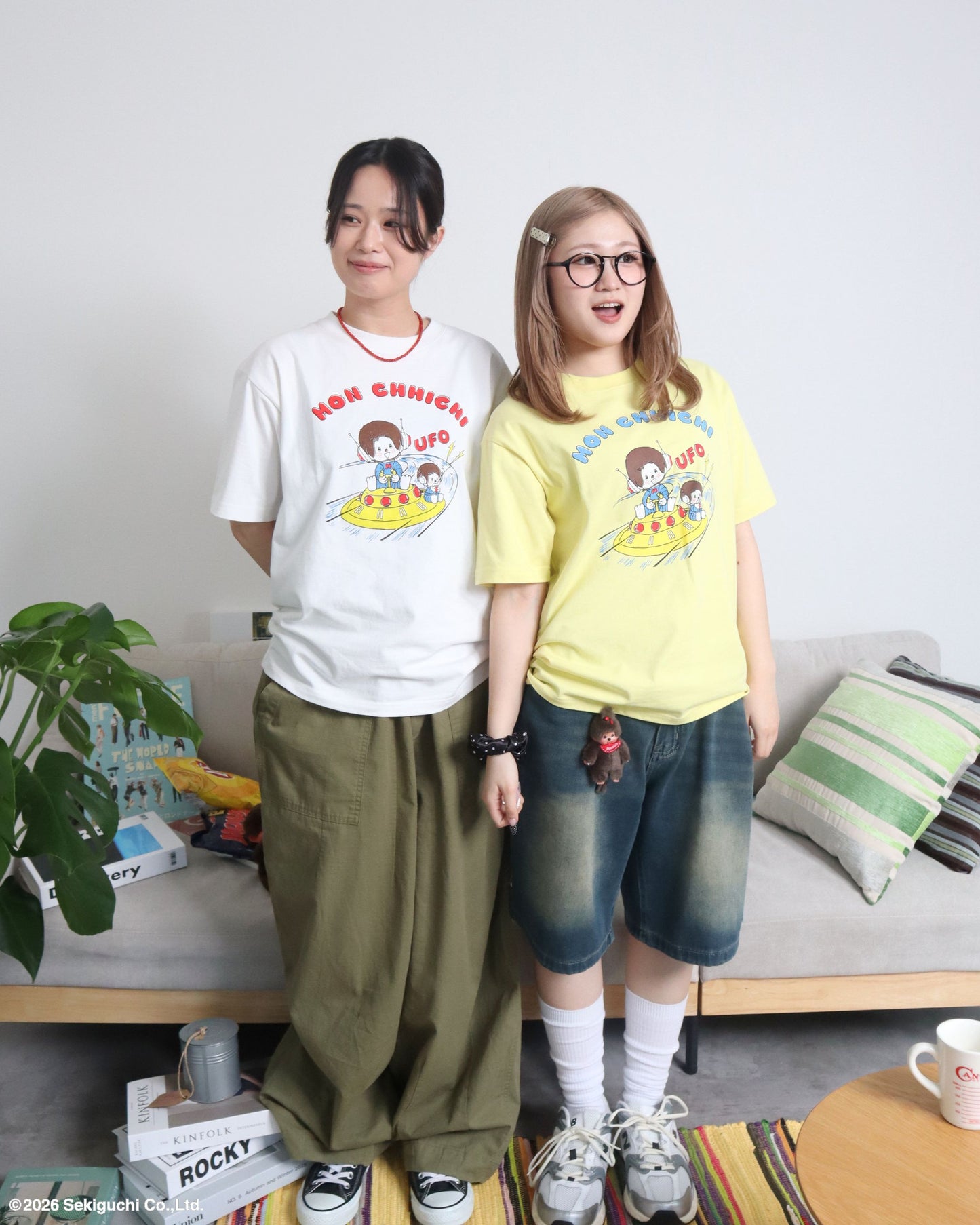 【モンチッチ】UFOイラストTシャツ