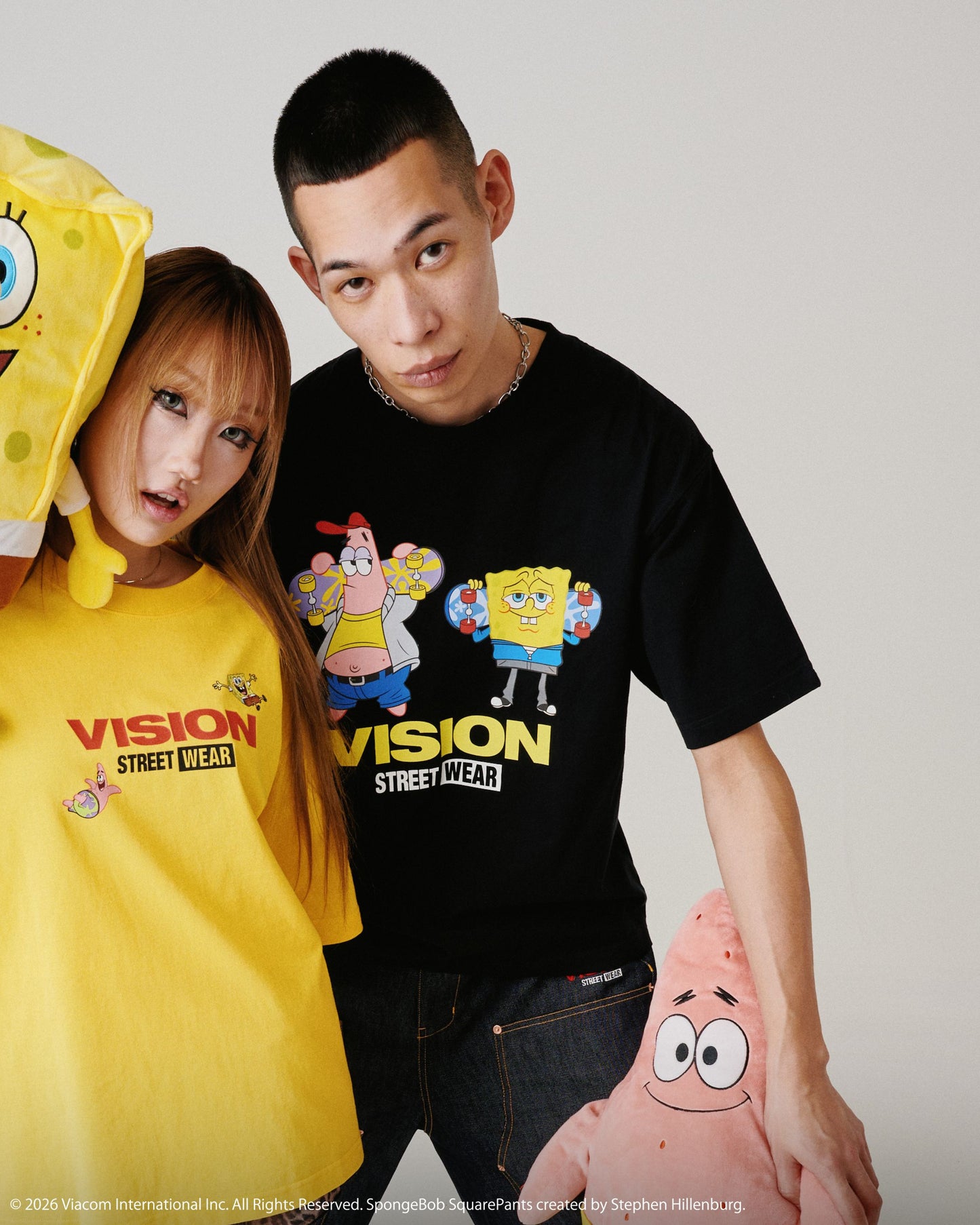 【スポンジ・ボブコラボ】SkaterTee / スケーターグラフィックTシャツ