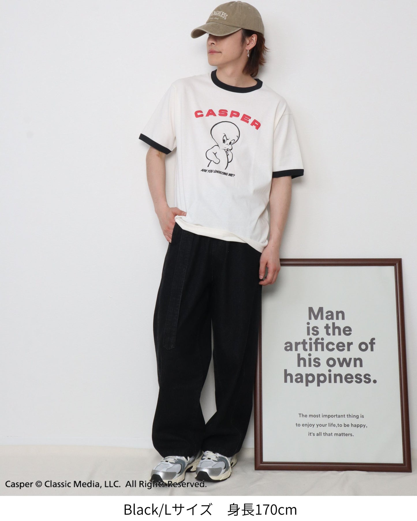 【キャスパー】リンガーTシャツ