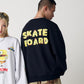 【スポンジ・ボブコラボ】Skateboard Sweatshirt / POPプリントコラボスウェット