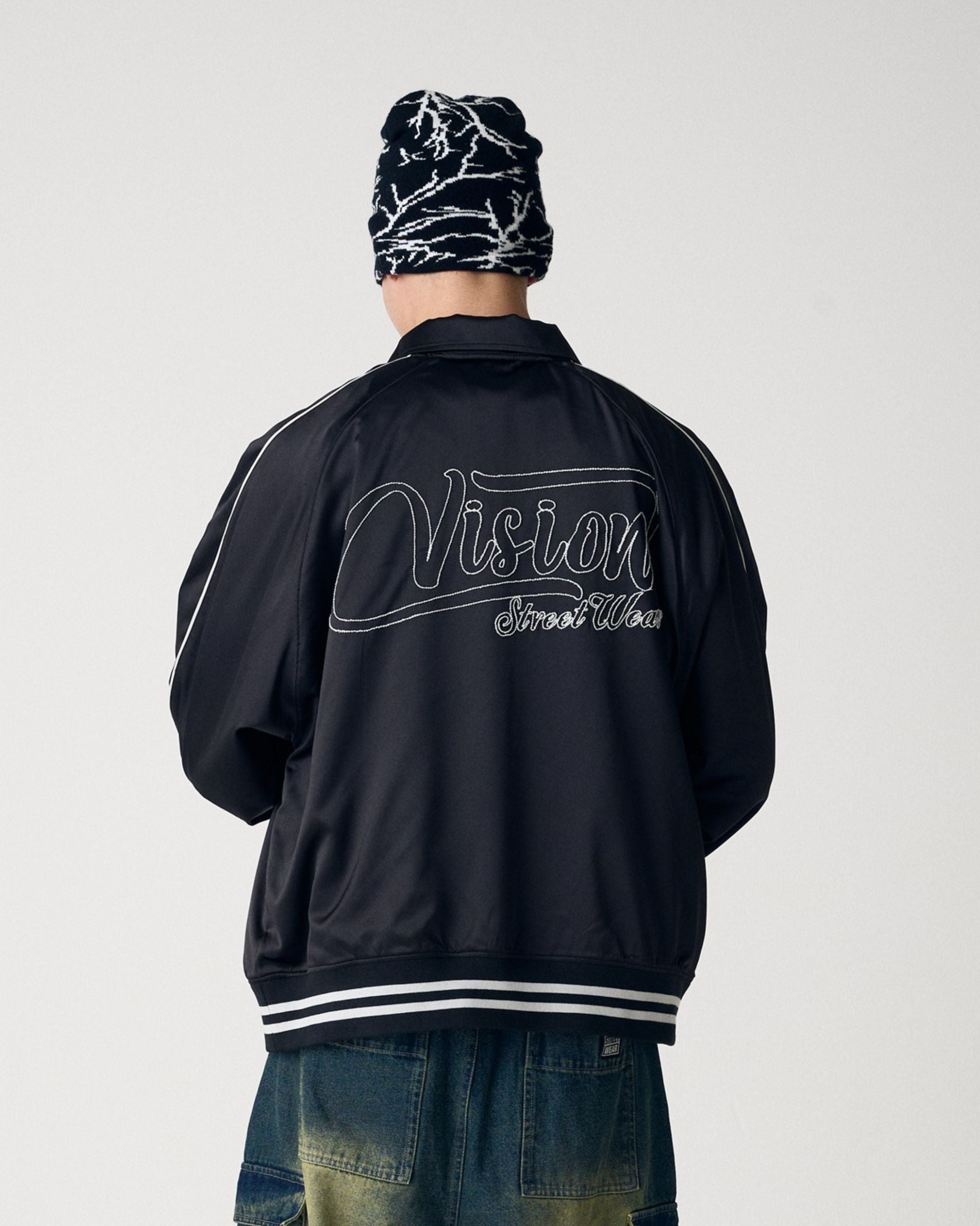 VISION STREET WEAR】Bridge Satin Jacket / サテン刺繍スカジャン
