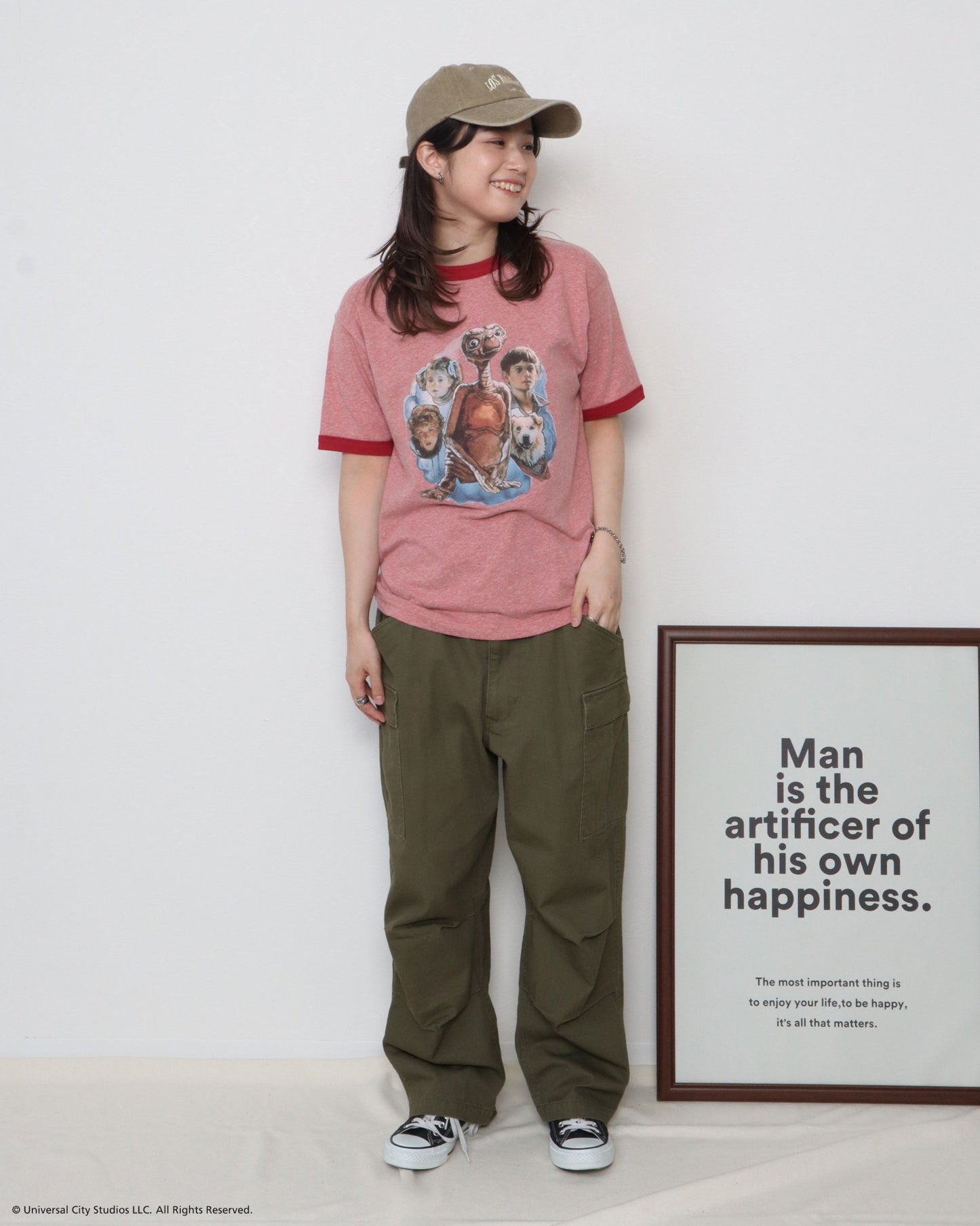 【E.T.】リンガーTシャツ