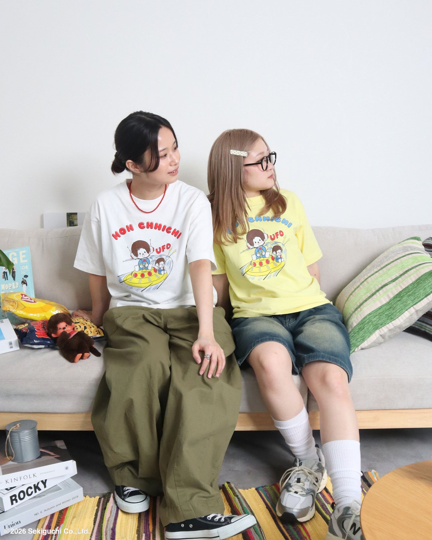 【モンチッチ】UFOイラストTシャツ