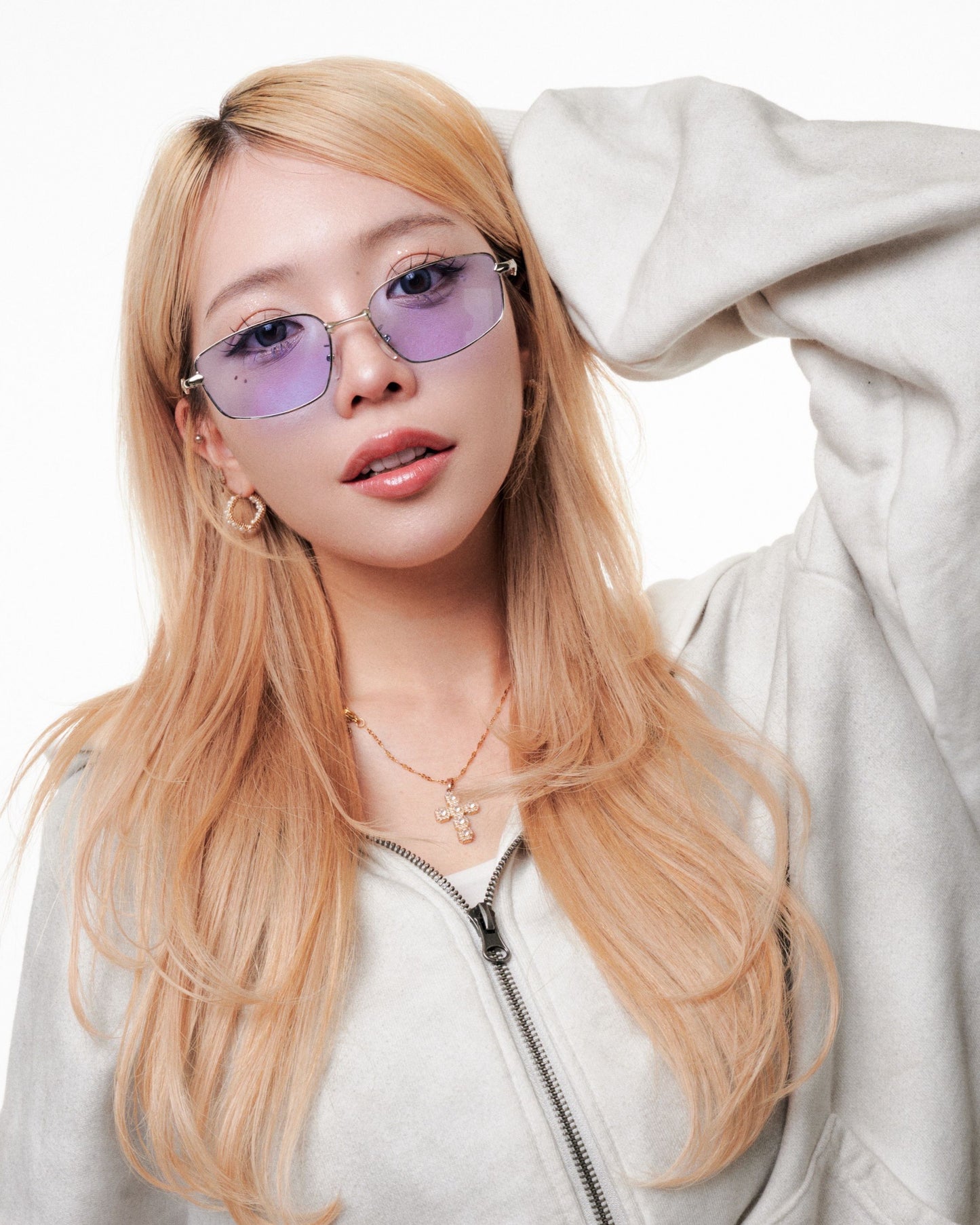 Silver flame glass / シルバーフレームメガネ