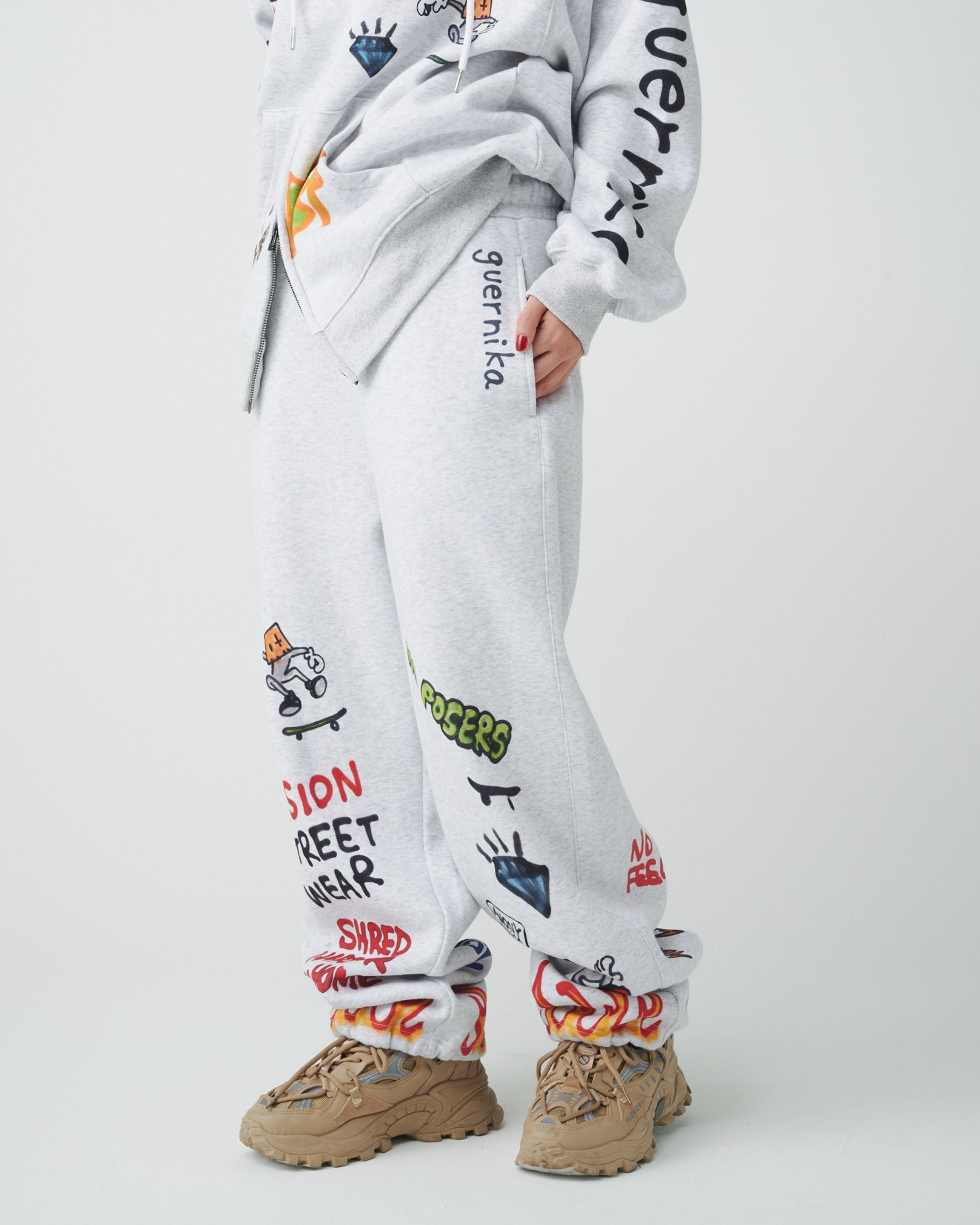 【guernika】All-Print  Sweat Pants