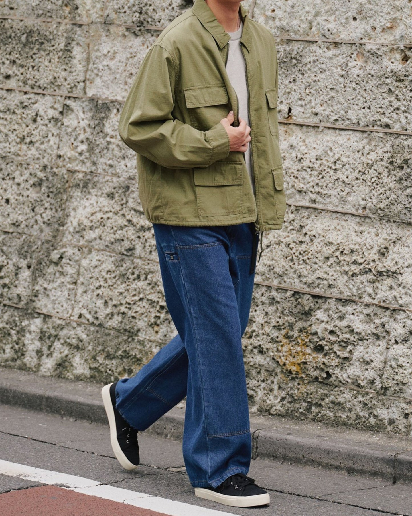 【MOVING PANTS®】ダブルニーデニムパンツ