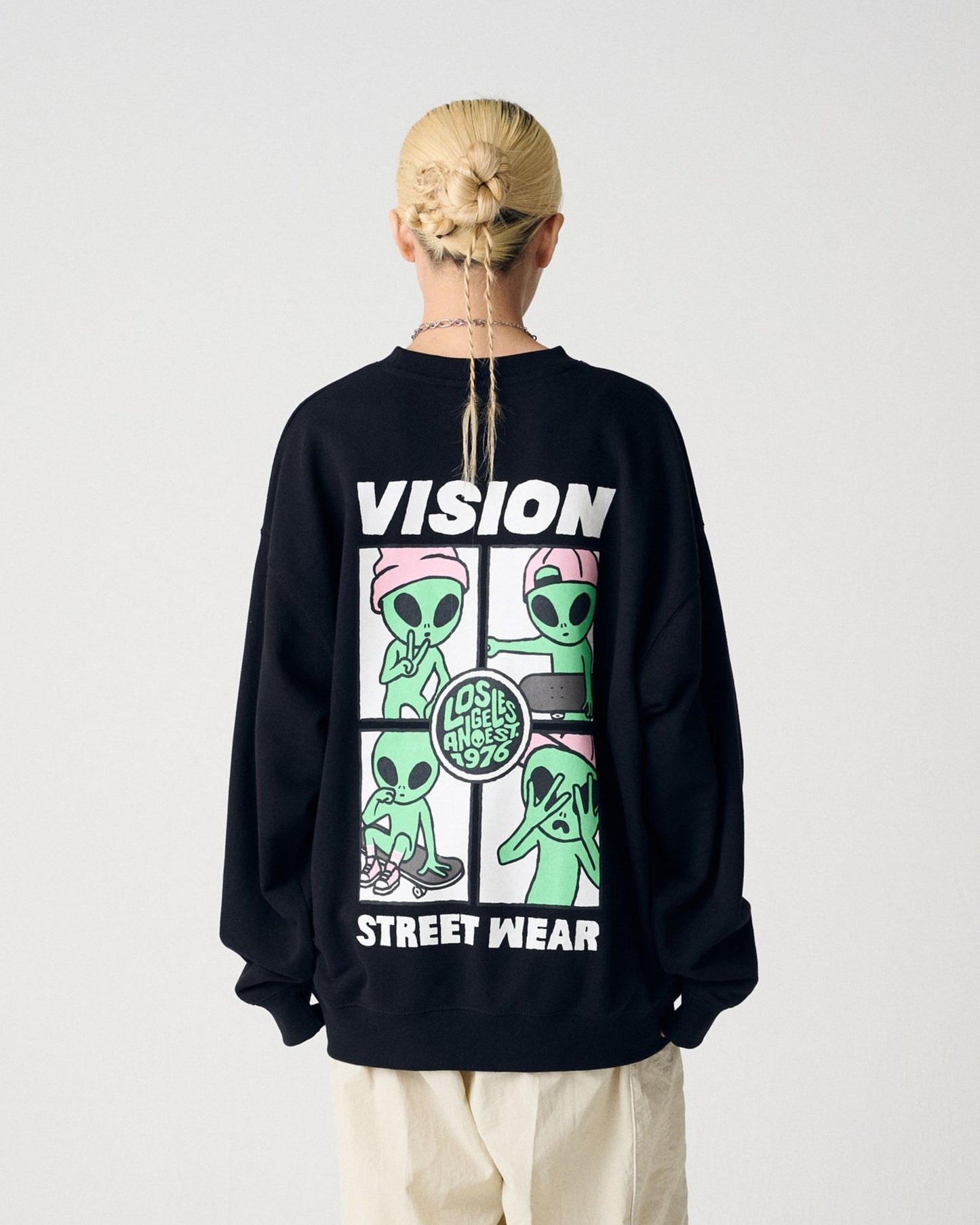 ID Photo Alien Sweatshirt / エイリアングラフィックロンT
