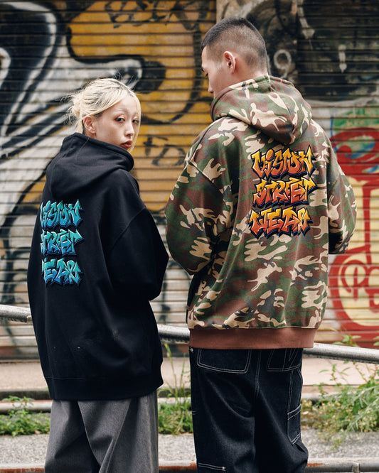 Arrow Logo Hoodie / スプレーアートロゴパーカー