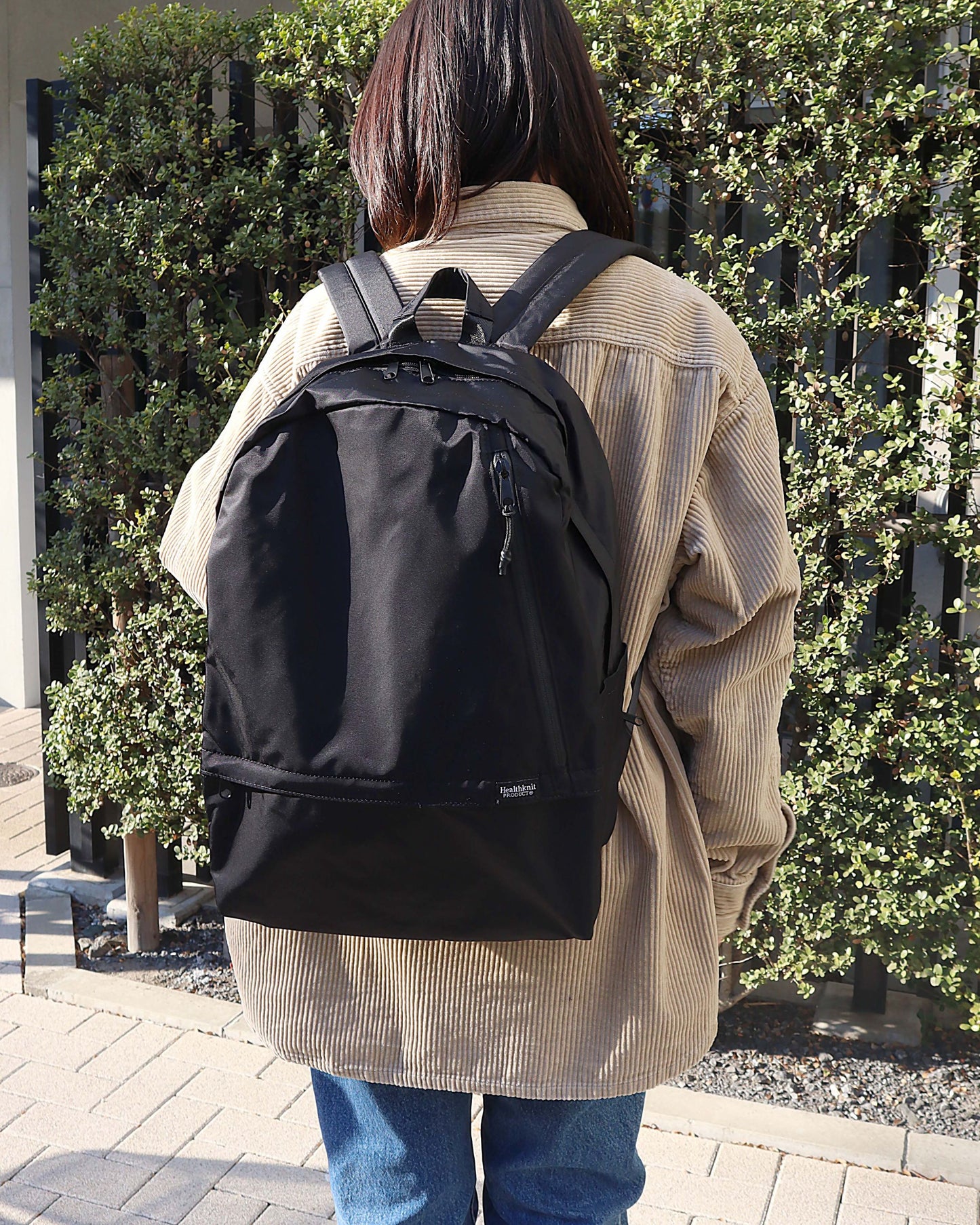 【Healthknit PRODUCT】11ポケット　バイカラーリュック【はっ水・軽量】