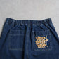 Double Knee Denim / ロゴ刺繍ダブルニー デニムパンツ
