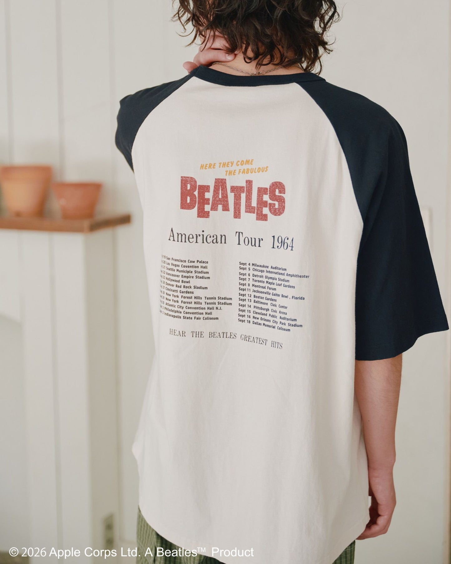 【ビートルズ】ツアープリントラグランT