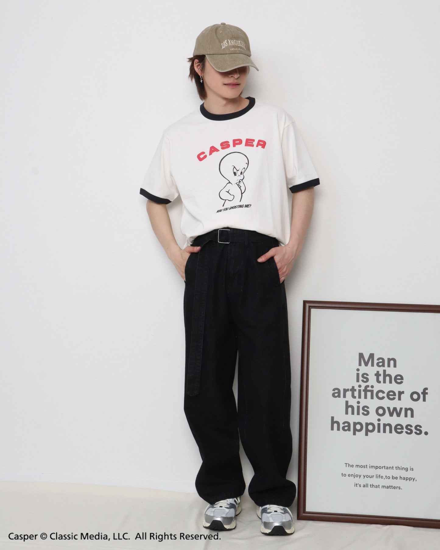 【キャスパー】リンガーTシャツ