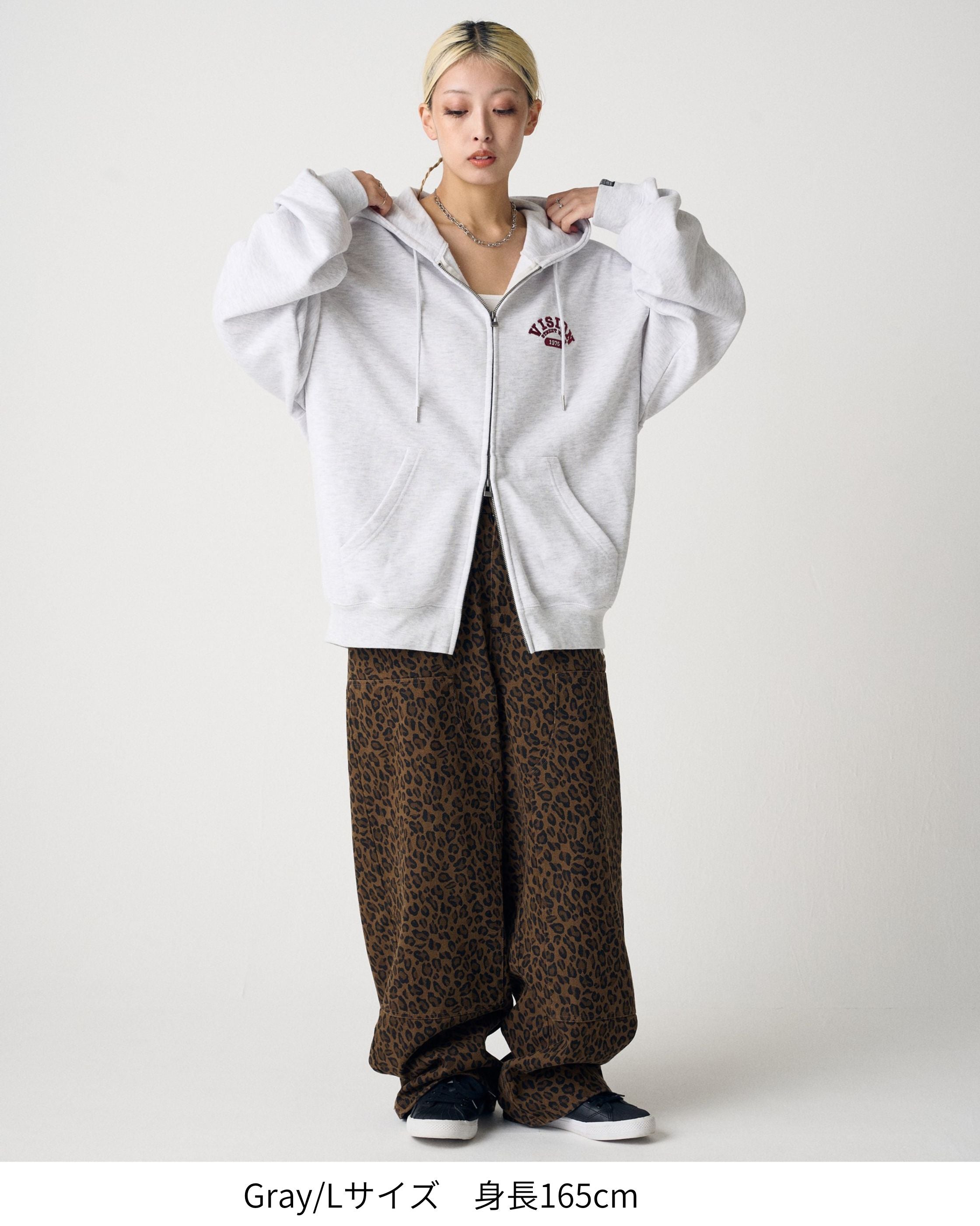 【新品未使用】COLLEGE LOGO SWEAT ZIP HOODIE OL VISION STREET WEAR】College Logo ZIP Hoodie / カレッジ刺繍パーカー