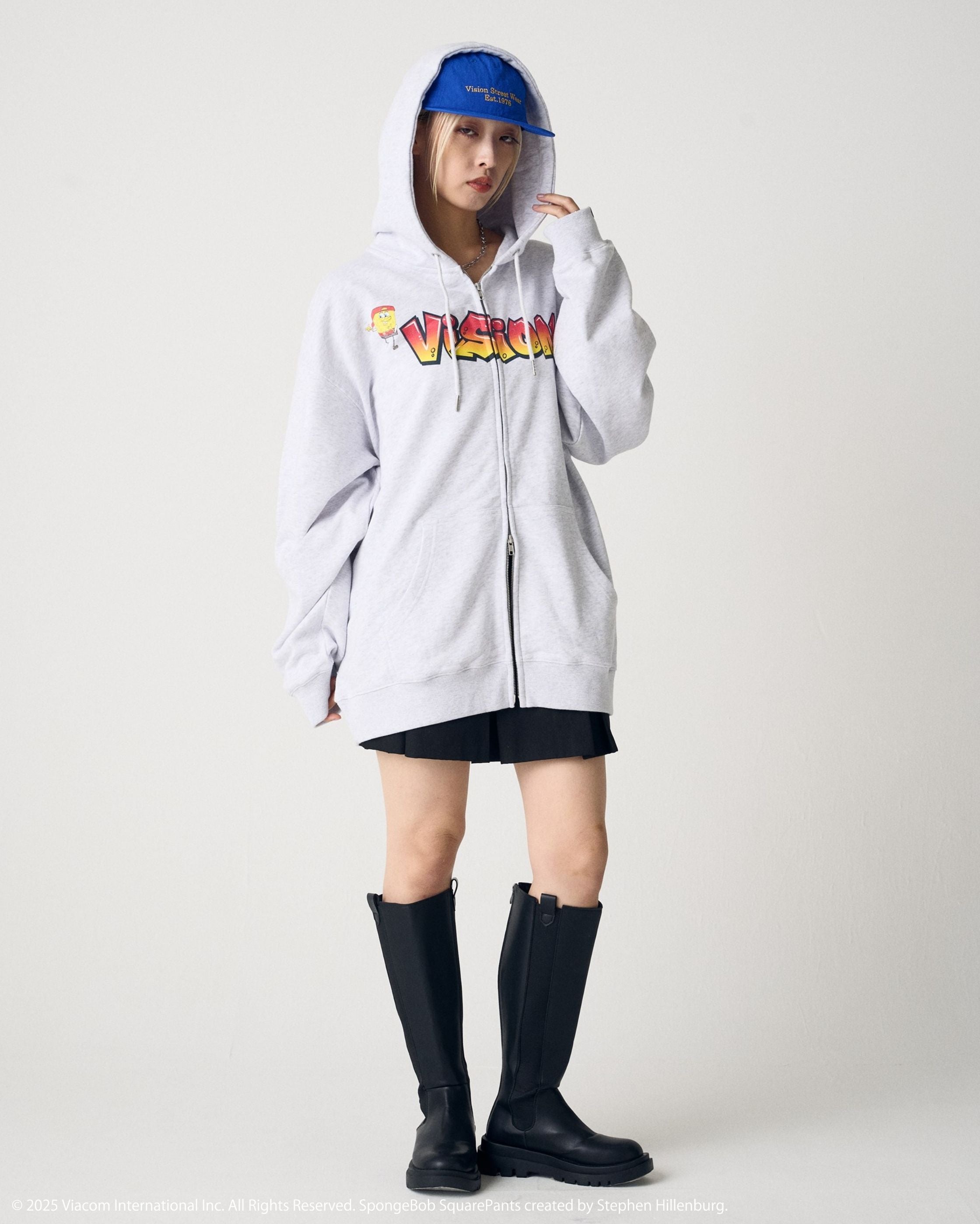 VISION STREET WEAR×スポンジ・ボブ】 Logo ZIP PK / ストリート