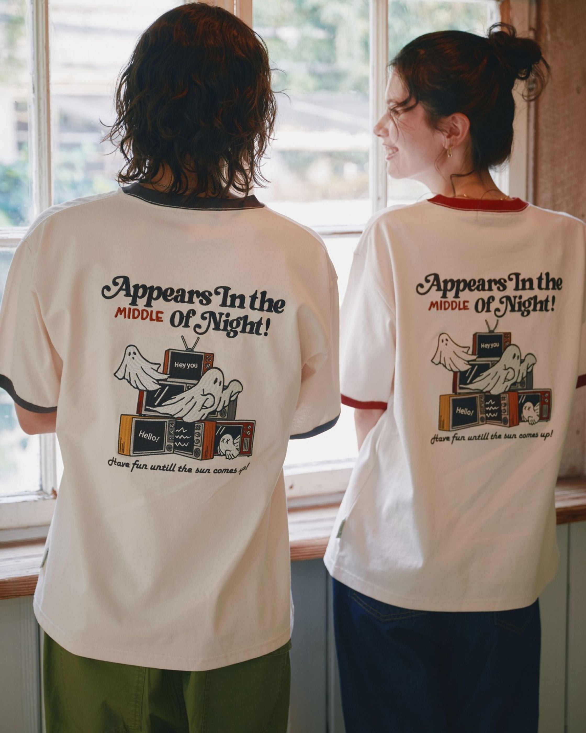 POWER TO THE PEOPLE】ミッドナイトオバケ刺繍T – Ha-Li-C STORE（ハ