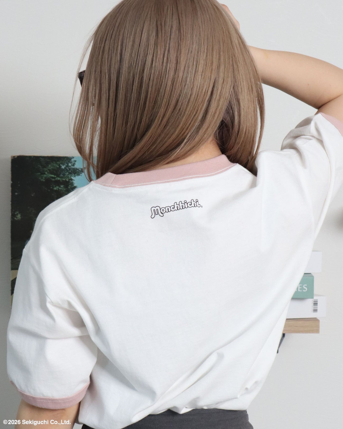 【モンチッチ】リンガーTシャツ