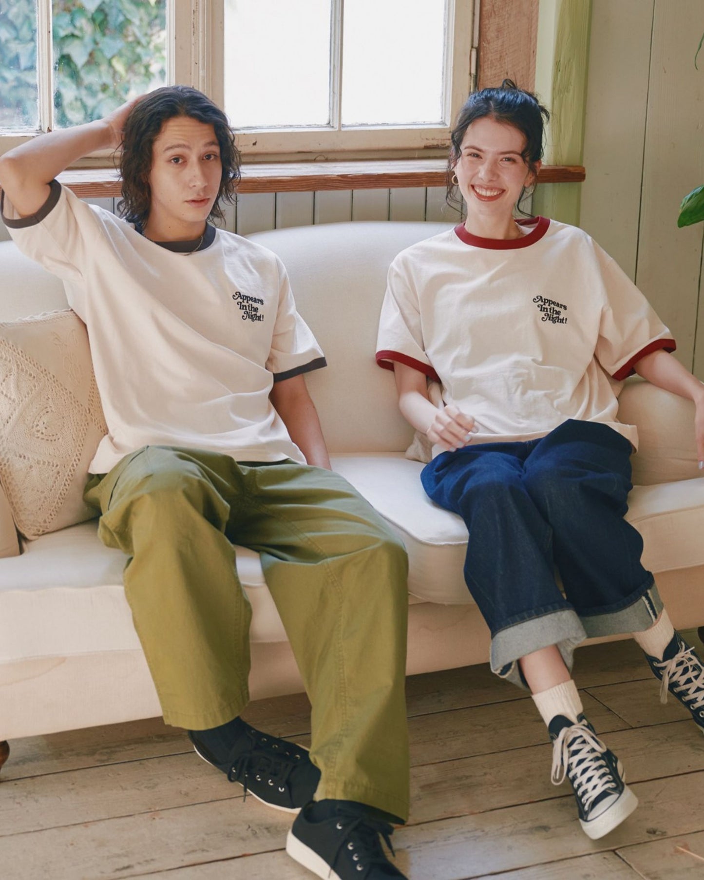 ミッドナイトオバケ刺繍T