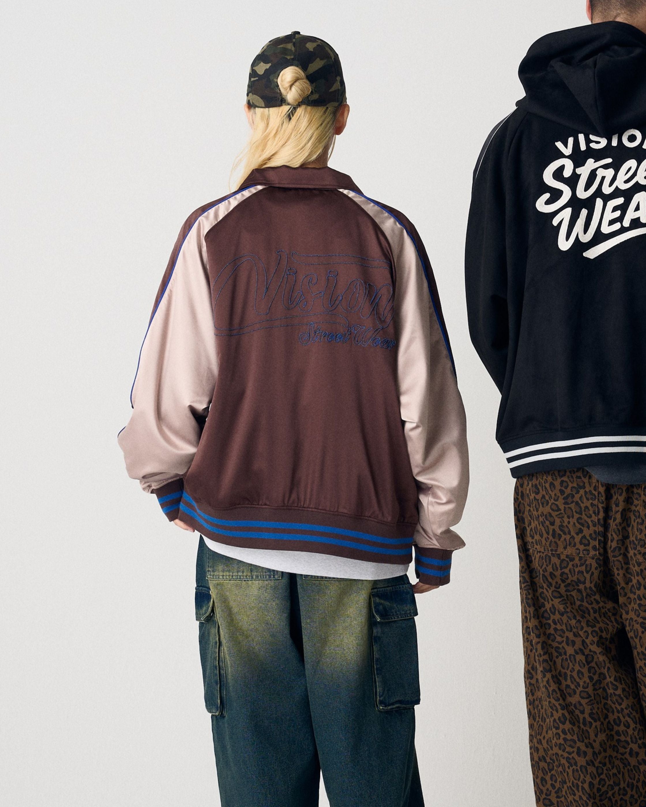 VISION STREET WEAR】Bridge Satin Jacket / サテン刺繍スカジャン