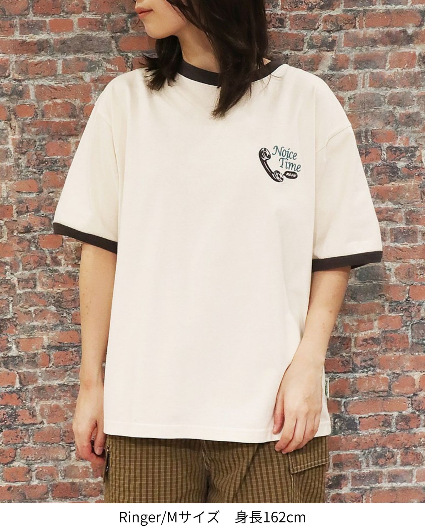 テレフォン ネコ刺繍T