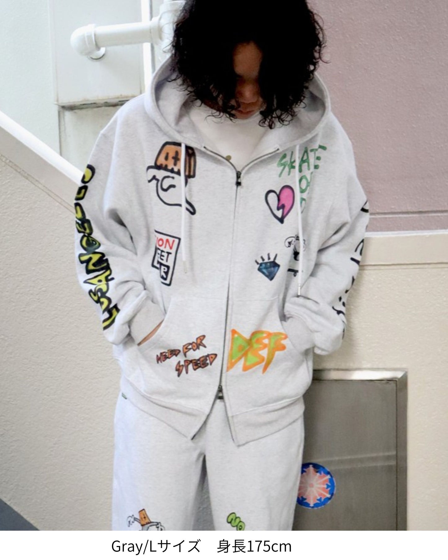 【guernika】All-Print  Zip Hoodie