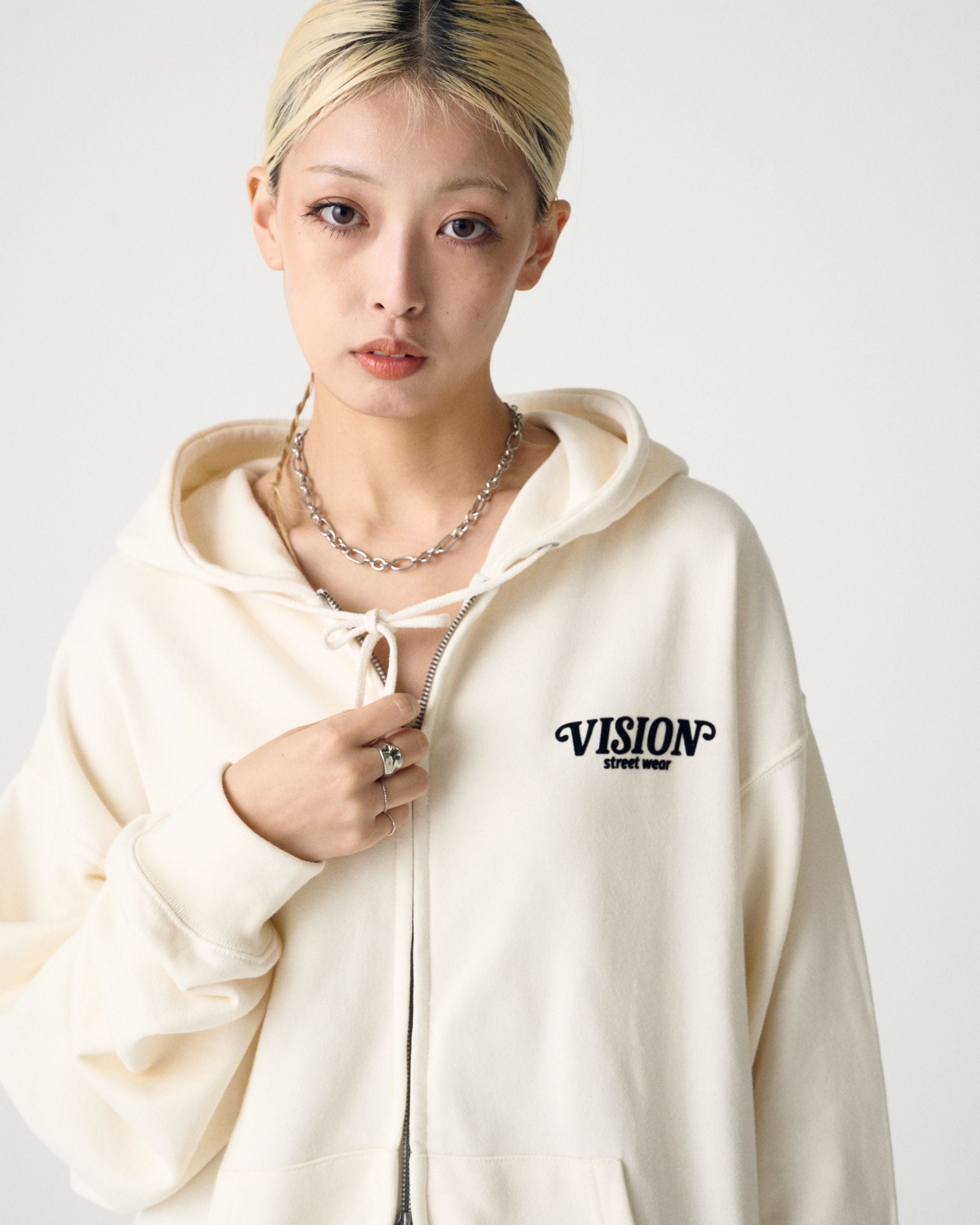 VISION STREET WEAR】Ghost ZIP Hoodie / 飛び出すゴーストZIPパーカー