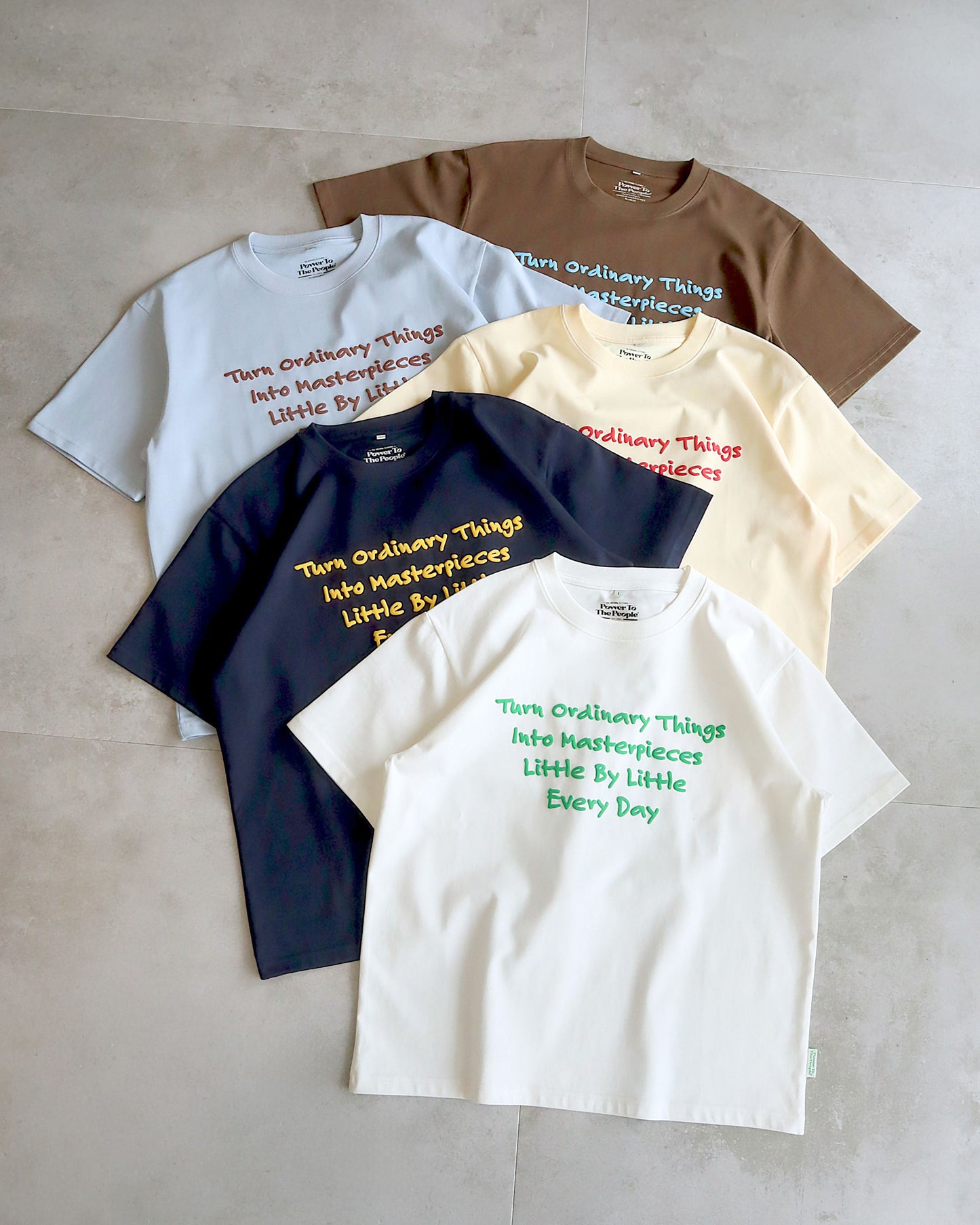 【5色展開】配色発泡ロゴT