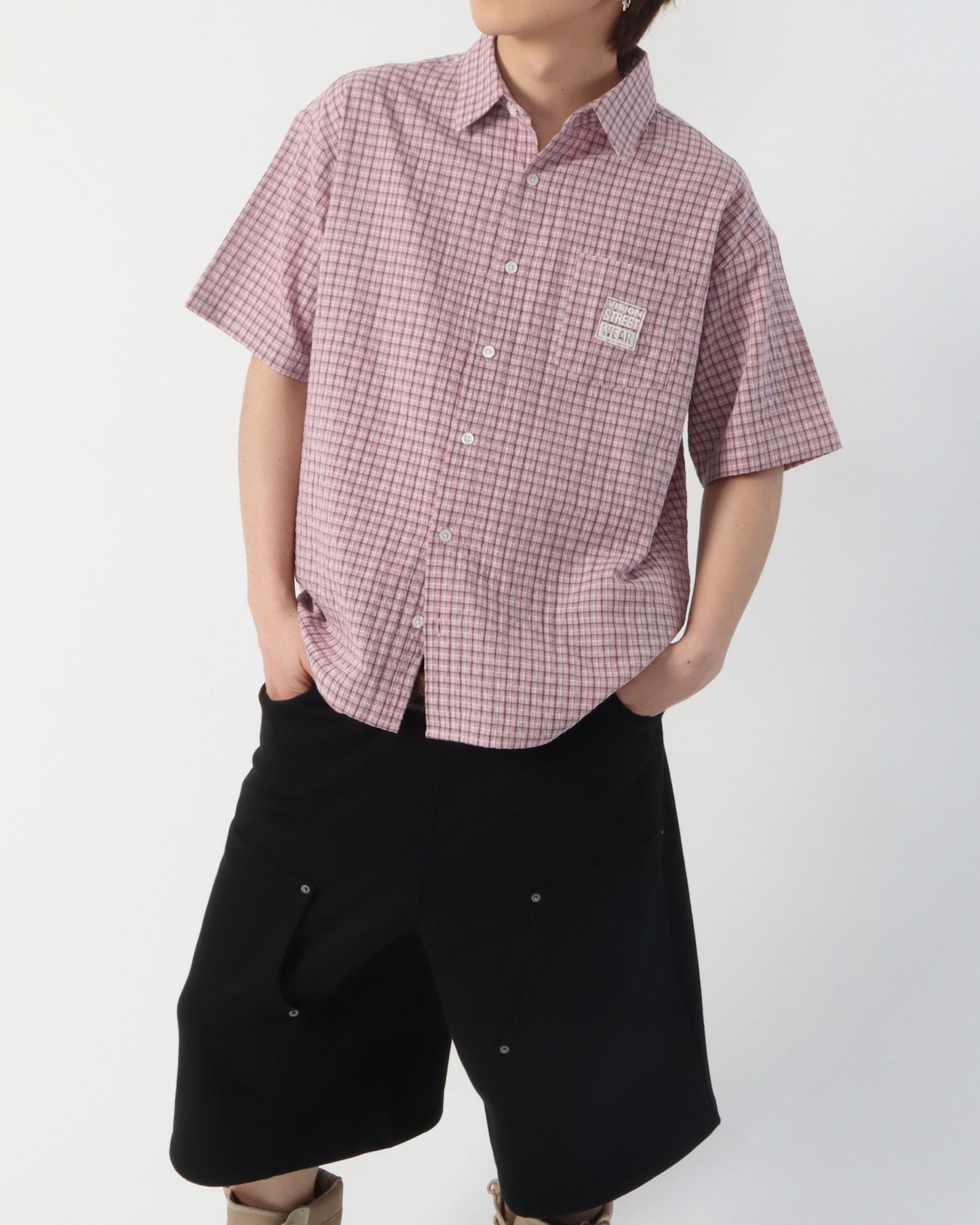Seersucker Check Shirt / シアサッカーチェックシャツ