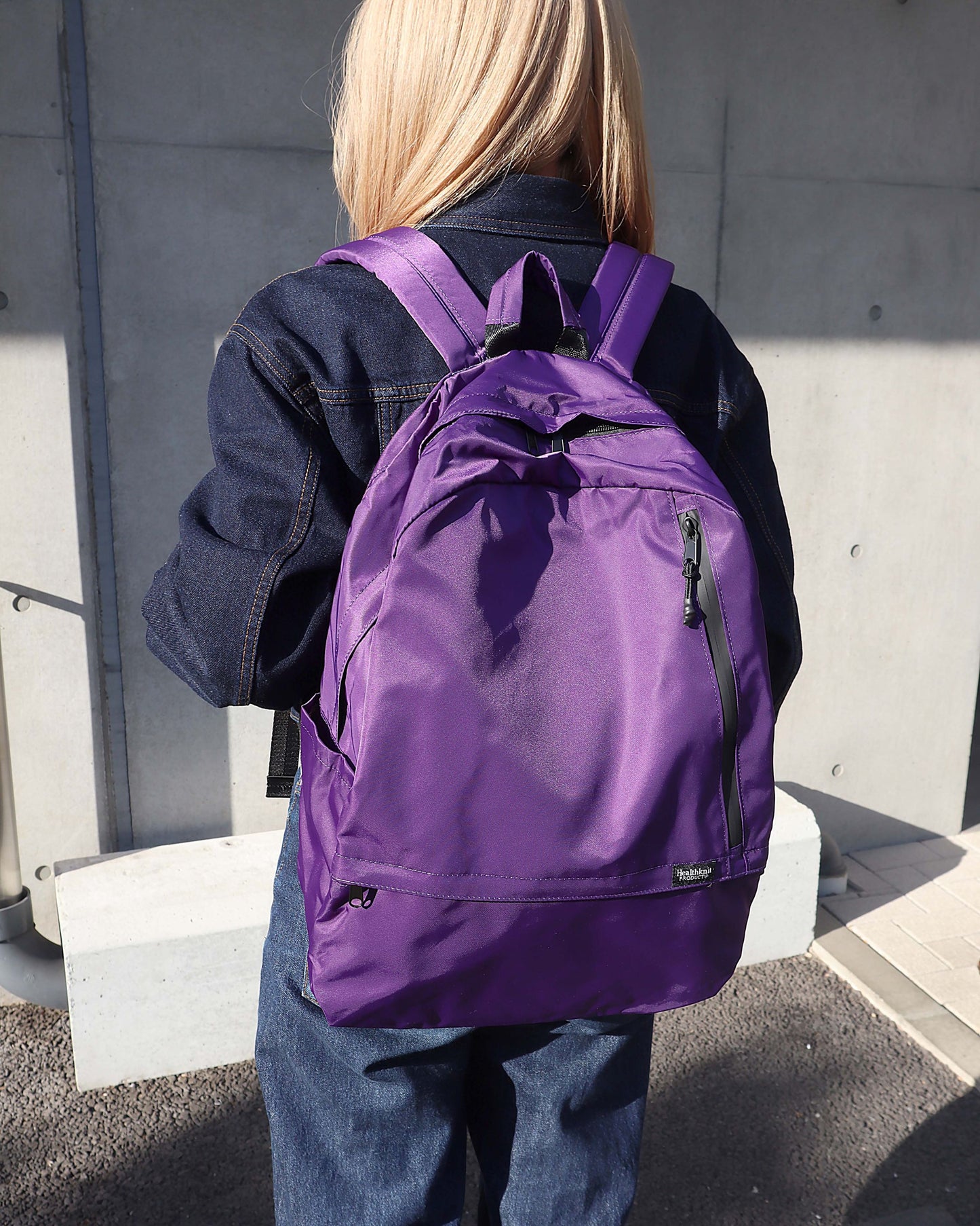 【Healthknit PRODUCT】11ポケット　バイカラーリュック【はっ水・軽量】