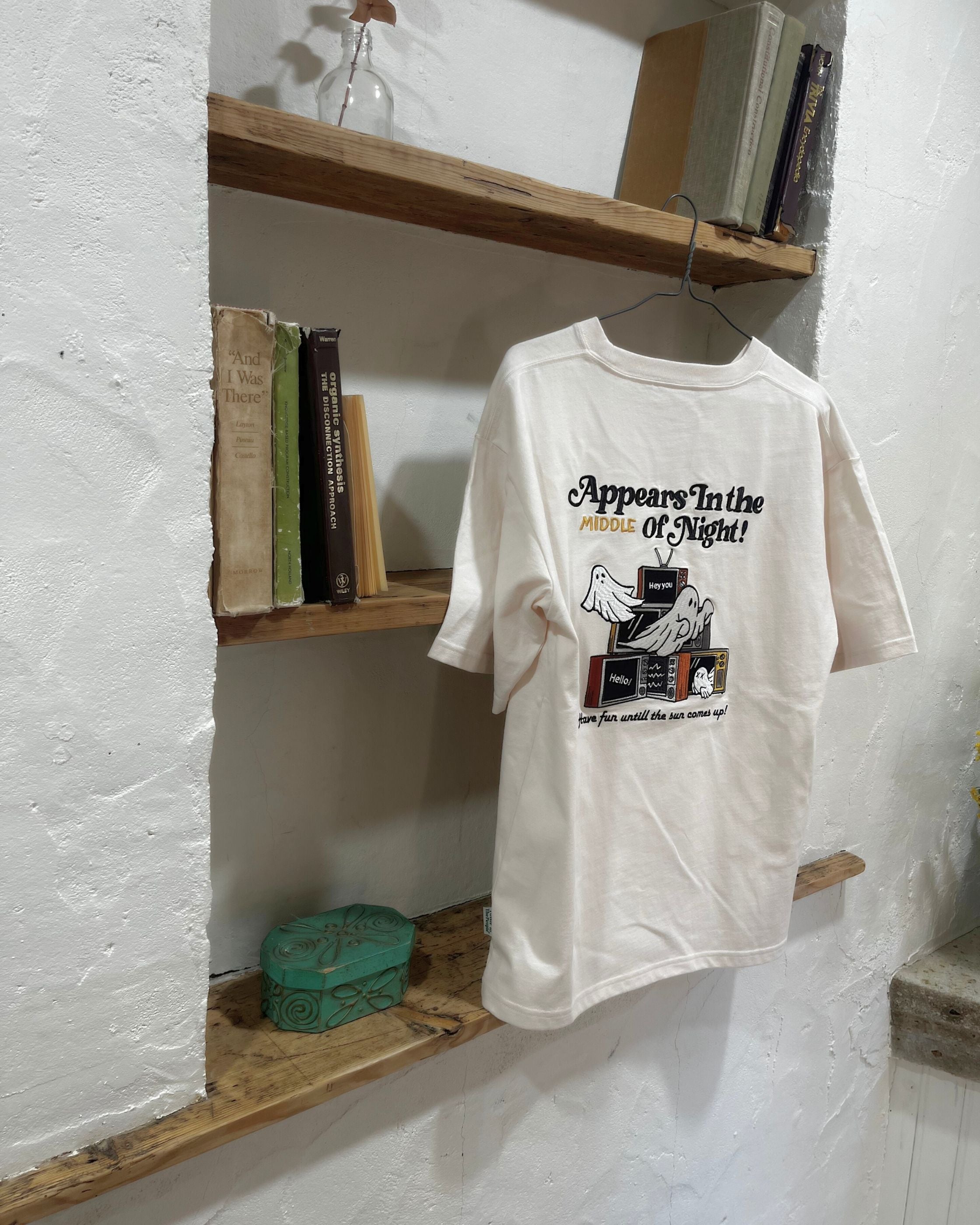POWER TO THE PEOPLE】ミッドナイトオバケ刺繍T – Ha-Li-C STORE（ハ