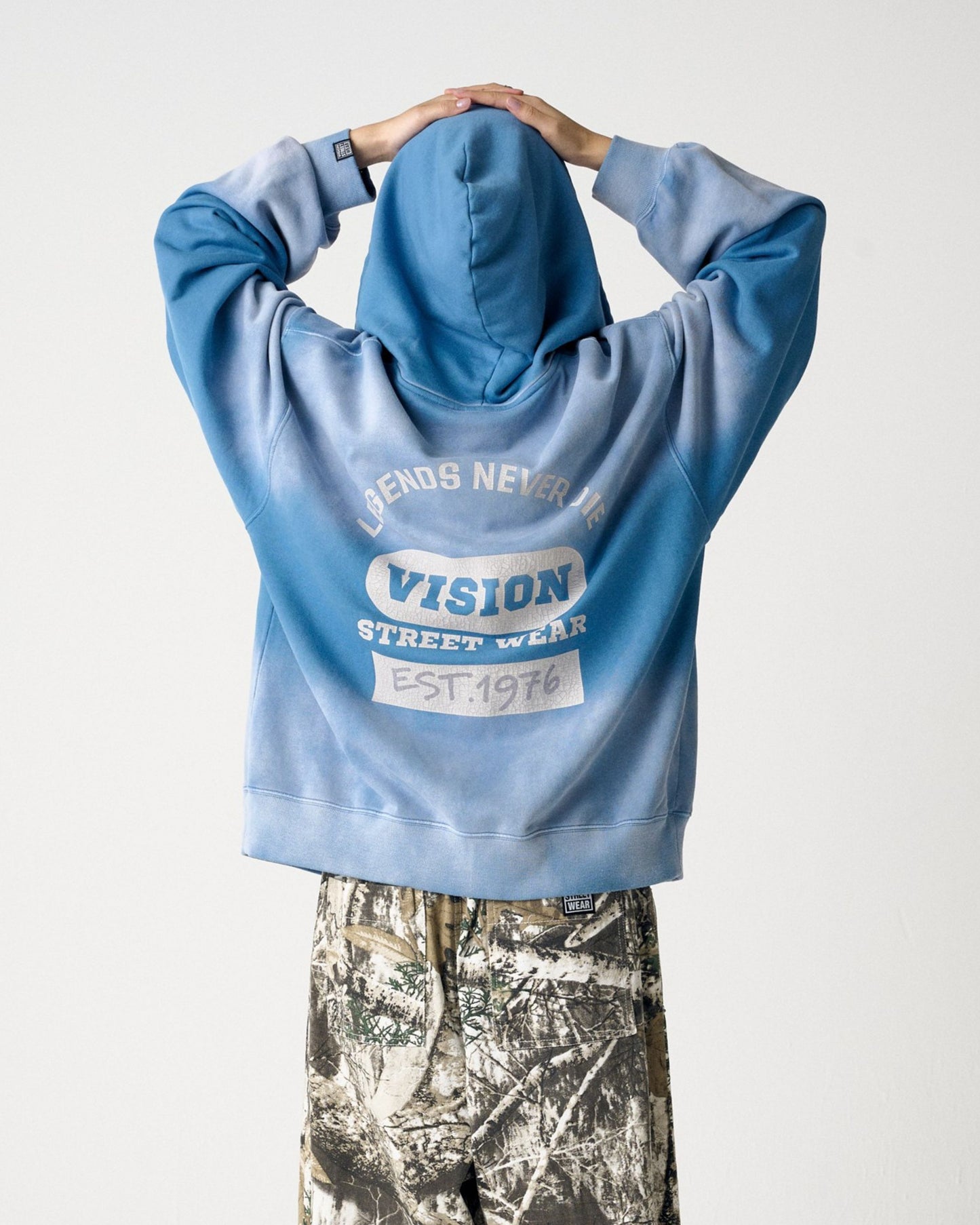 Bleach College ZIP / ブリーチ加工Wジップカレッジパーカー