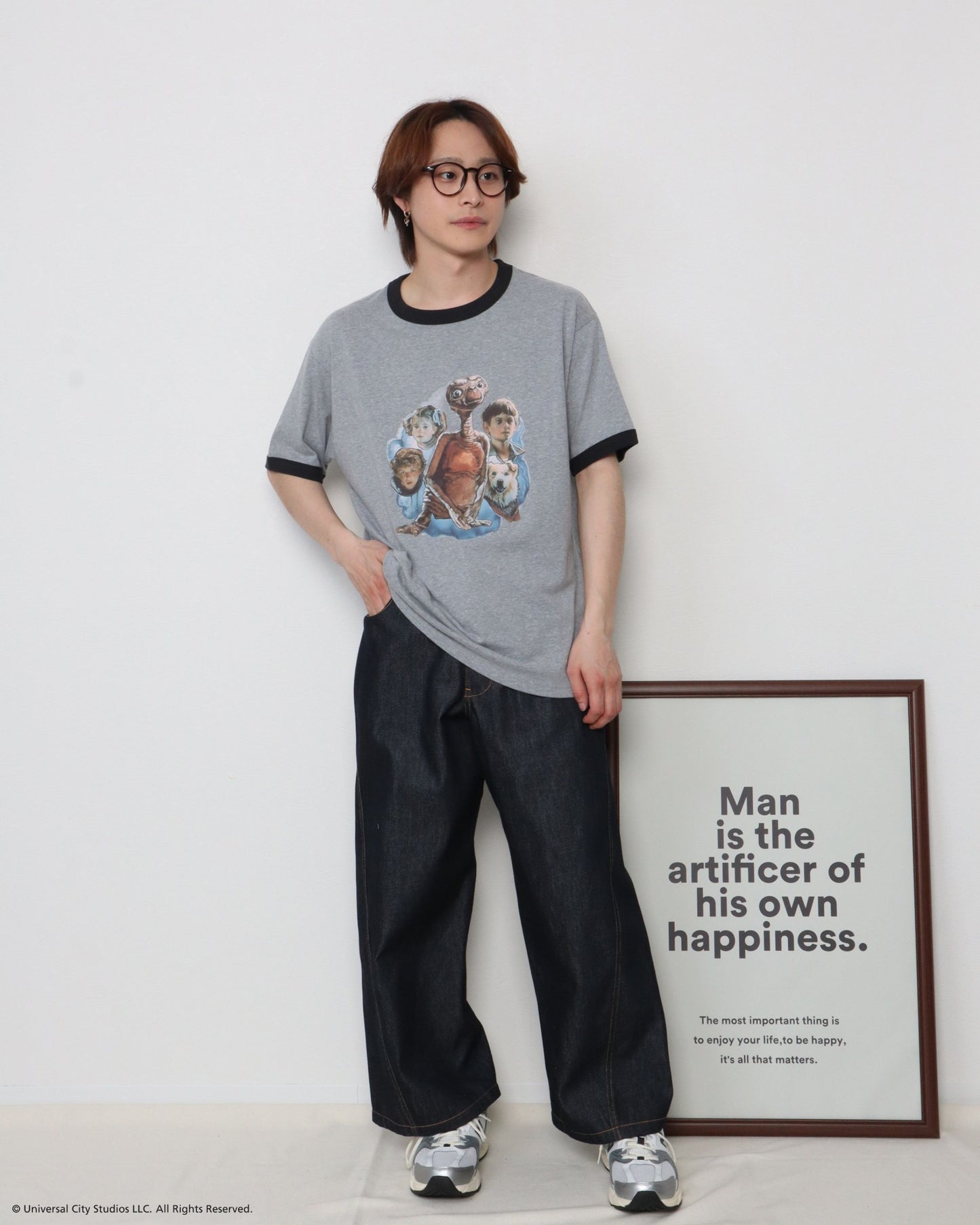 【E.T.】リンガーTシャツ