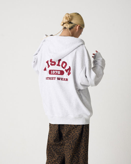 College Logo ZIP Hoodie / カレッジ刺繍パーカー