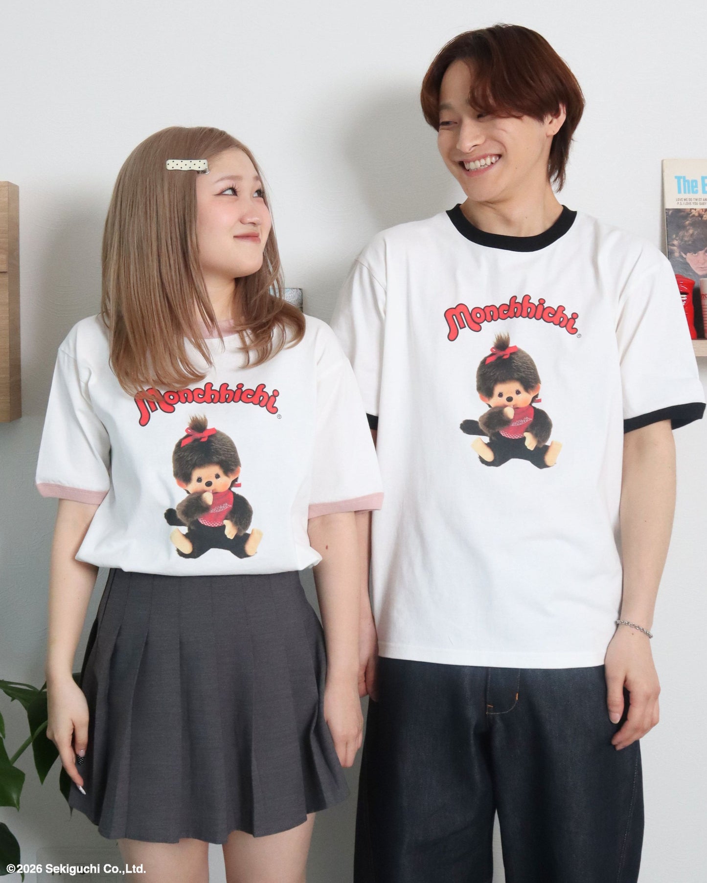 【モンチッチ】リンガーTシャツ