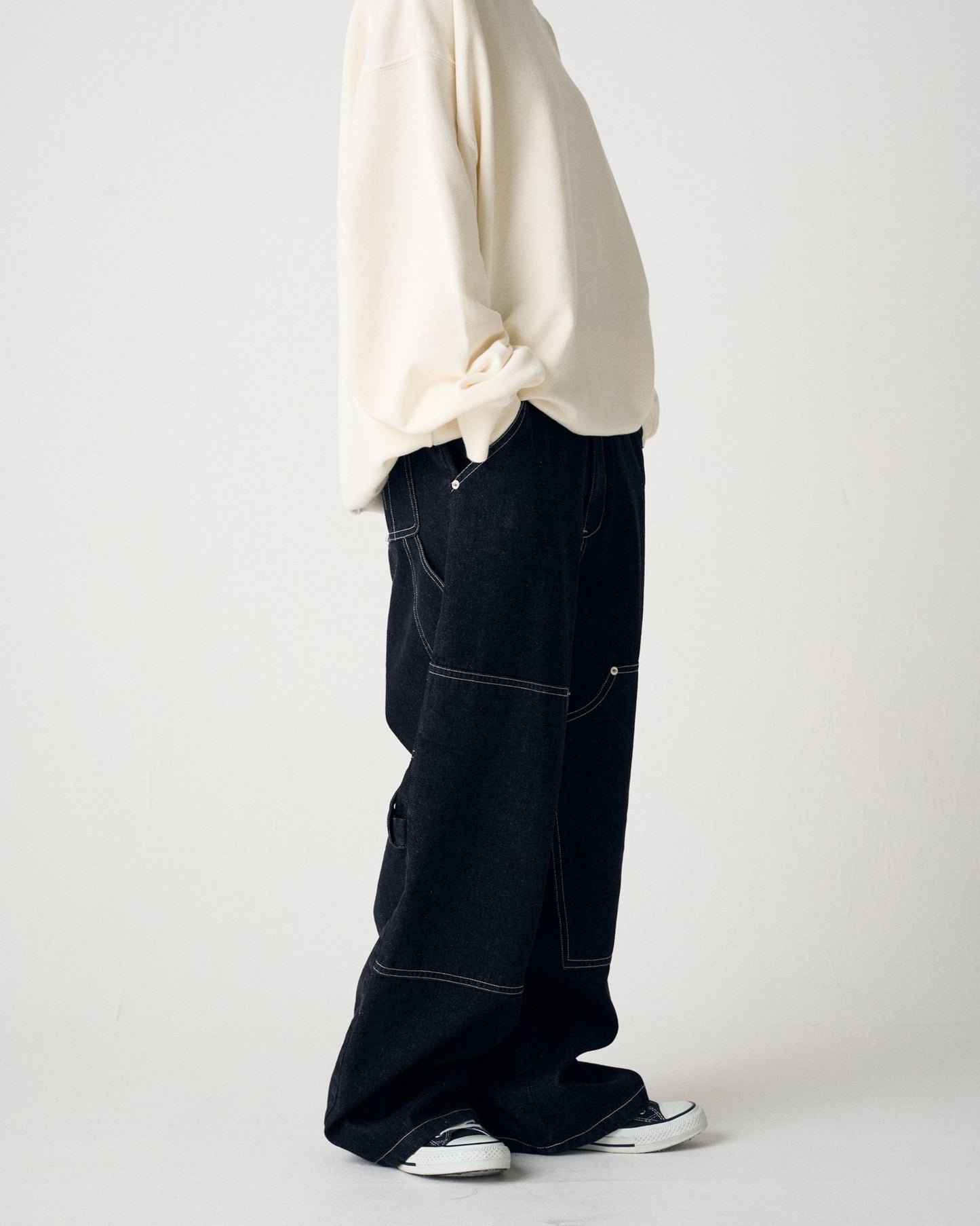 Carpenter Denim / カラーステッチ デニムカーペンターパンツ