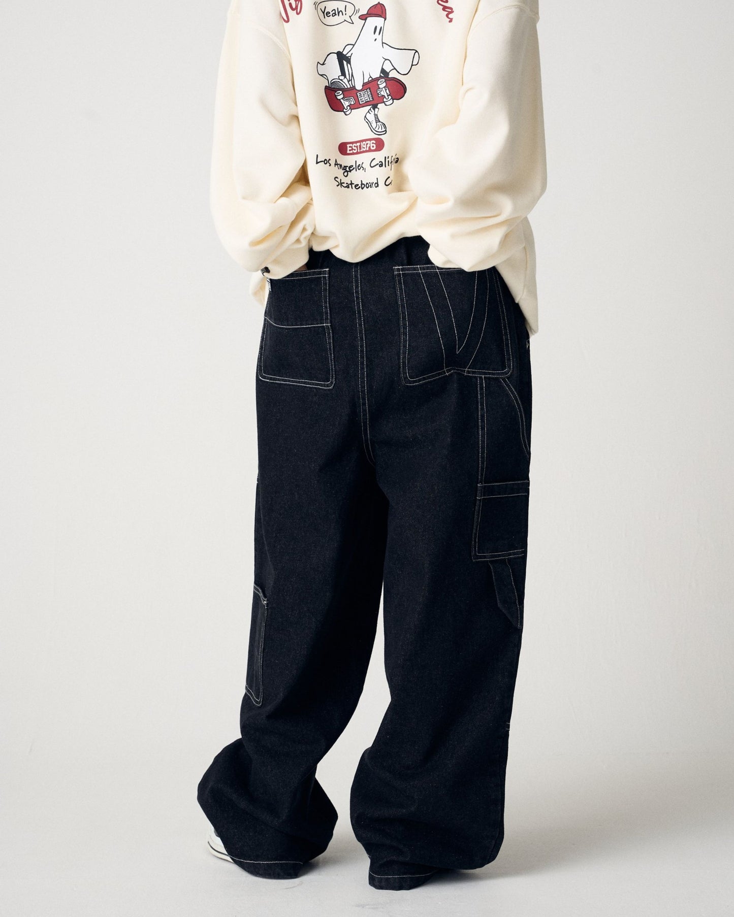 Carpenter Denim / カラーステッチ デニムカーペンターパンツ