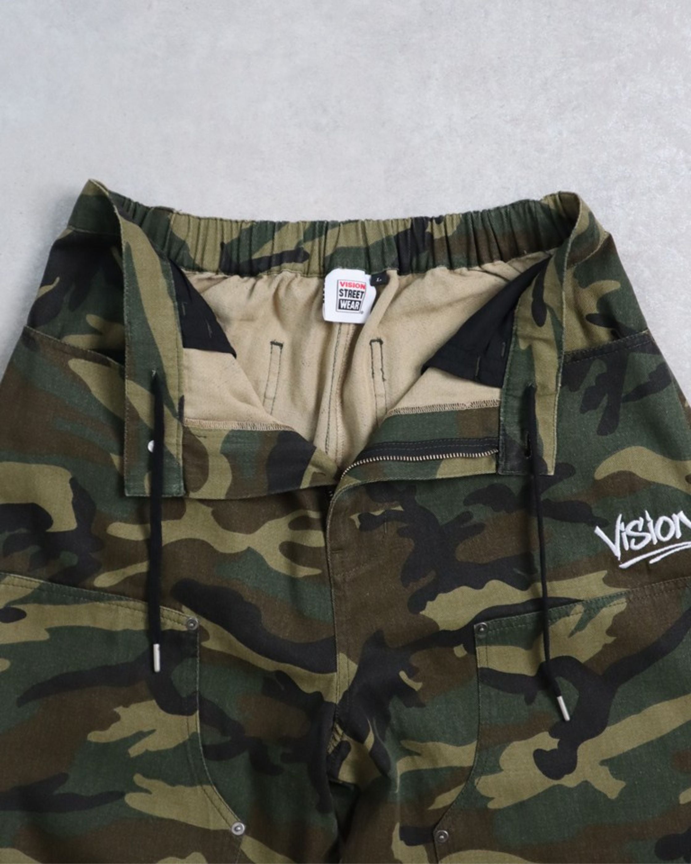 VISION STREET WEAR】Double Knee Denim / ロゴ刺繍ダブルニー デニム